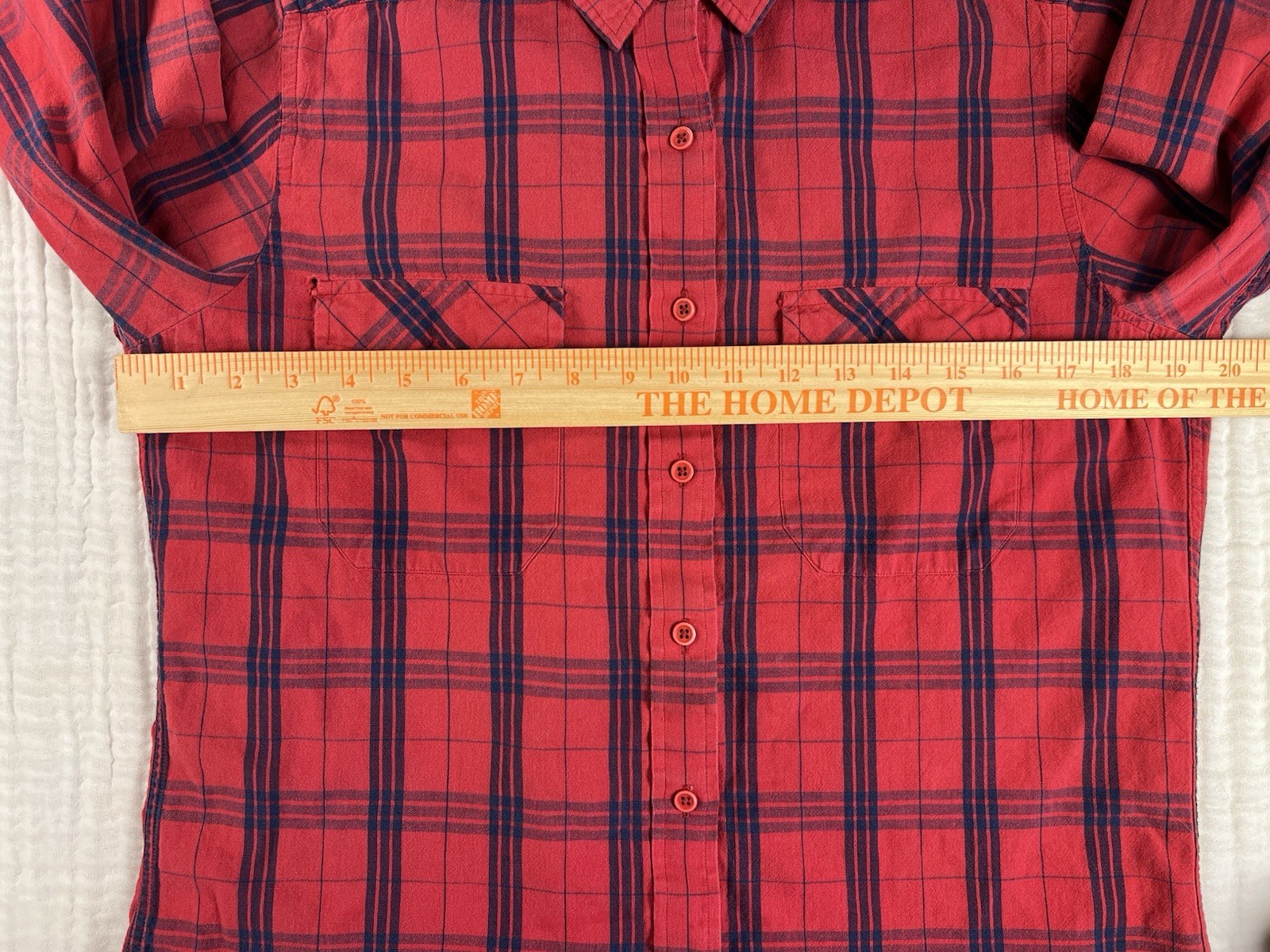 Vintage L.L. Bean Flannel Shirt Plaid Women’s Medium Made in USA Read Descriptio