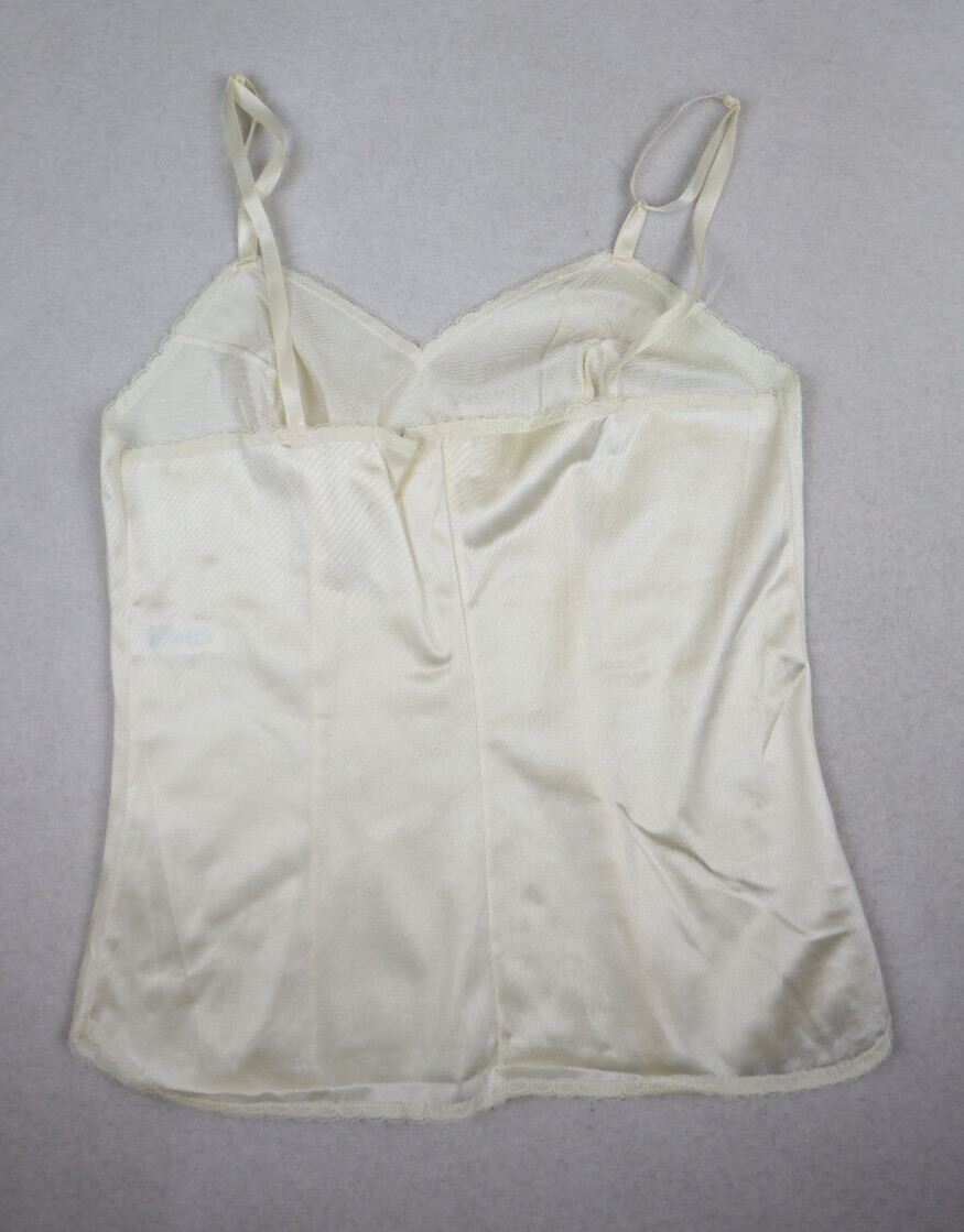 Vintage WOmen’s Camisole Slip Top Size 34 Cream Yellow