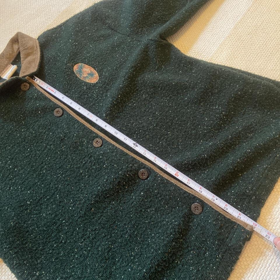 Vintage Artisans Sunschein Designs Green Speckled Embroidered Coat Women’s L