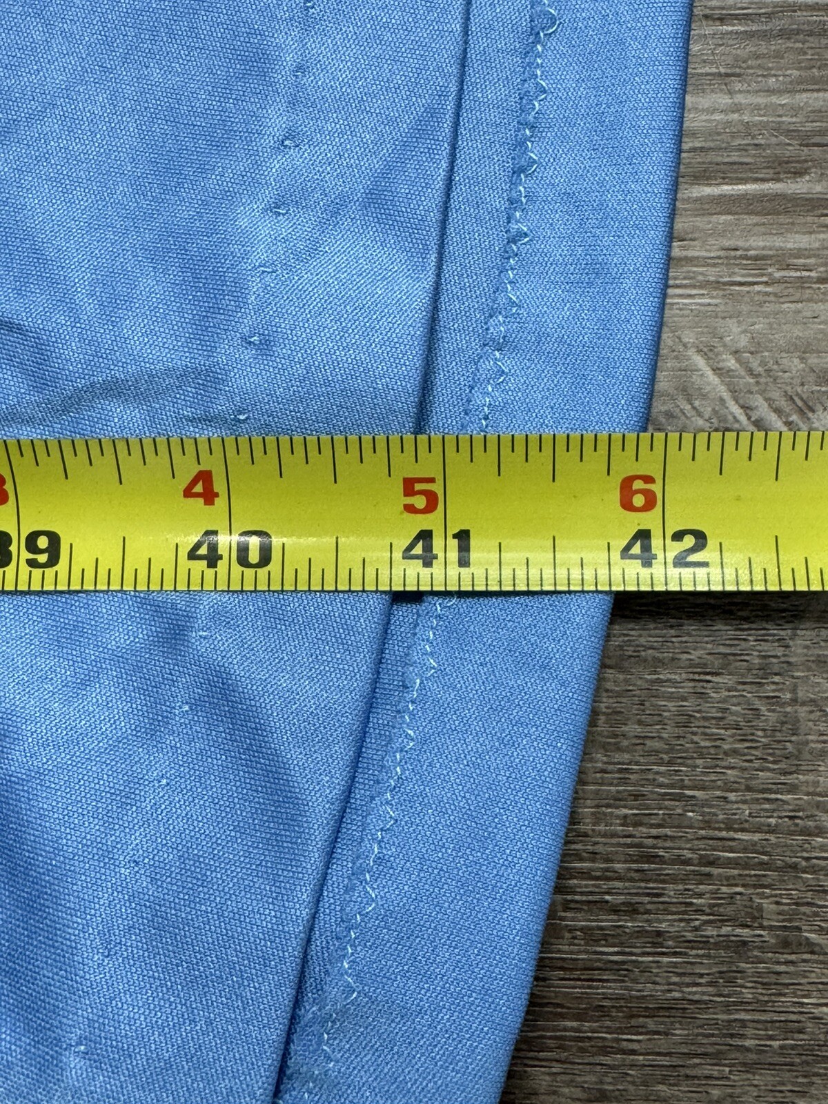 1970s Classic Blue Dress V-neck A-line Waist Tie Vintage Size 9/10