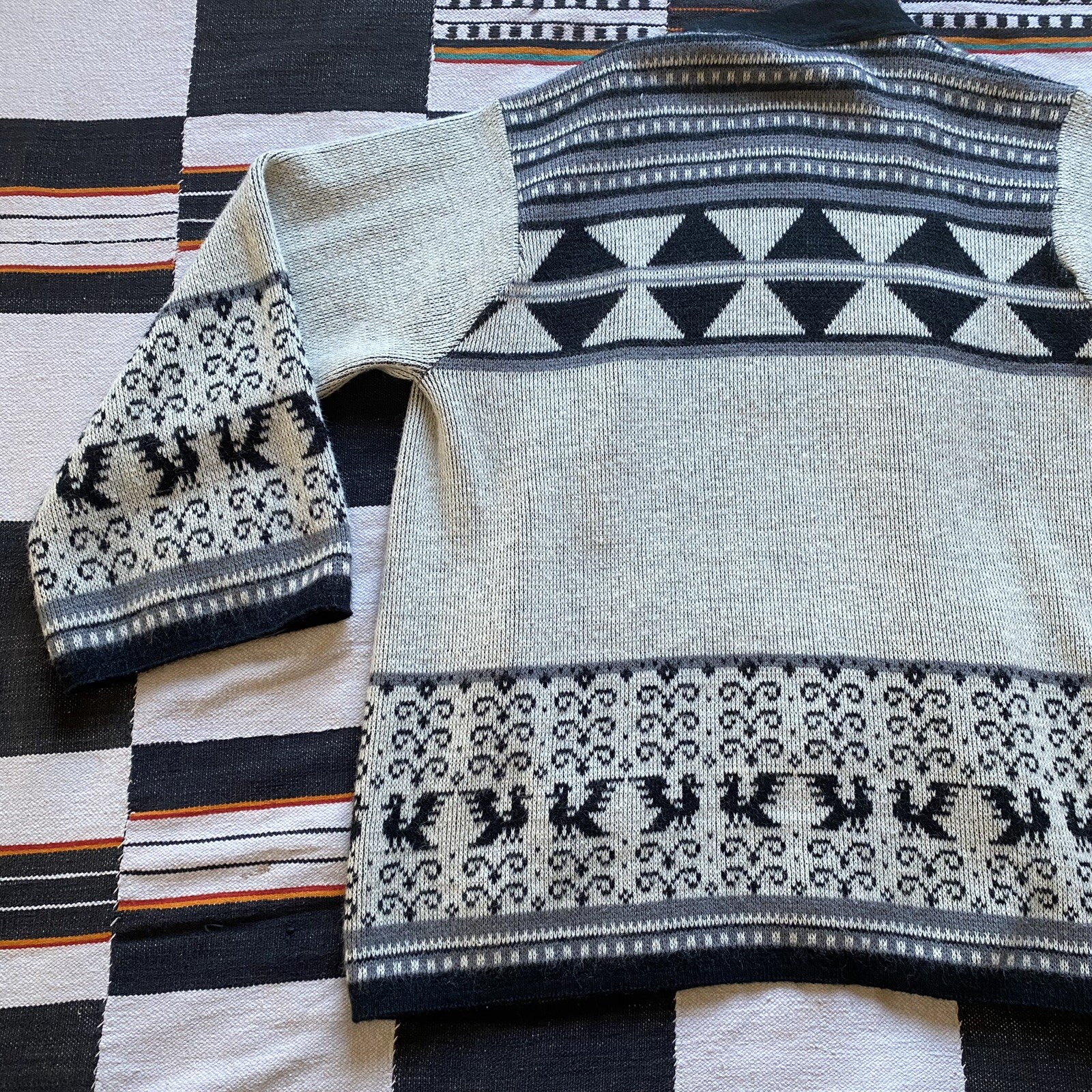 Vintage Billie Jo Winter Open Cardigan Sweater. S/M. USA. Early 80’s. Kimono.