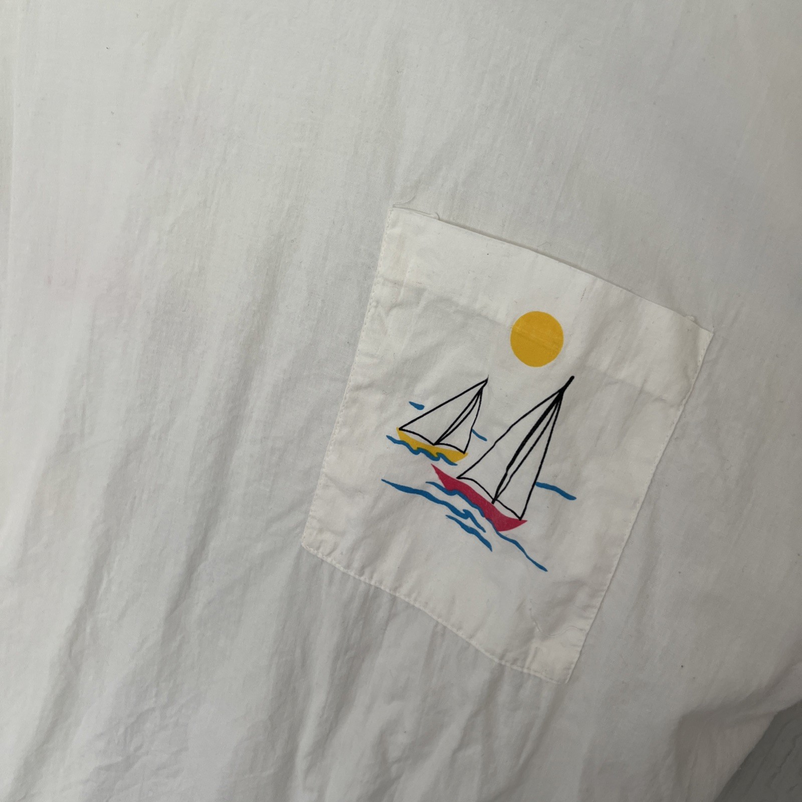 Vintage Tropic fever Single Stitch Shirt Women’s Made In USA Sailboat