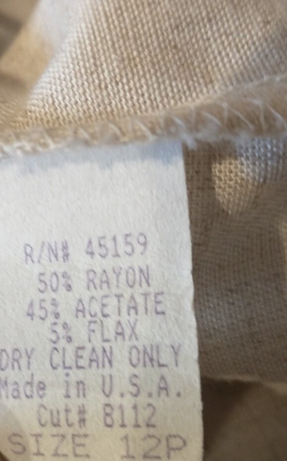 Vintage Michael Blake Jacket Pants Set 12 Petite 12P 80s Beige Neutral Lagenlook