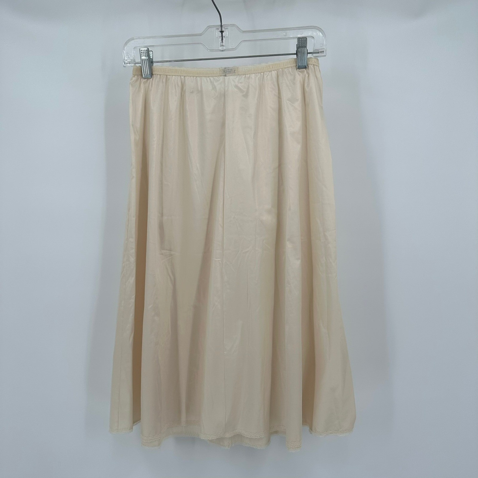 Henson Womens Vintage Ivory Lace Trim Half Slip Size XL Modest Feminine Lingerie