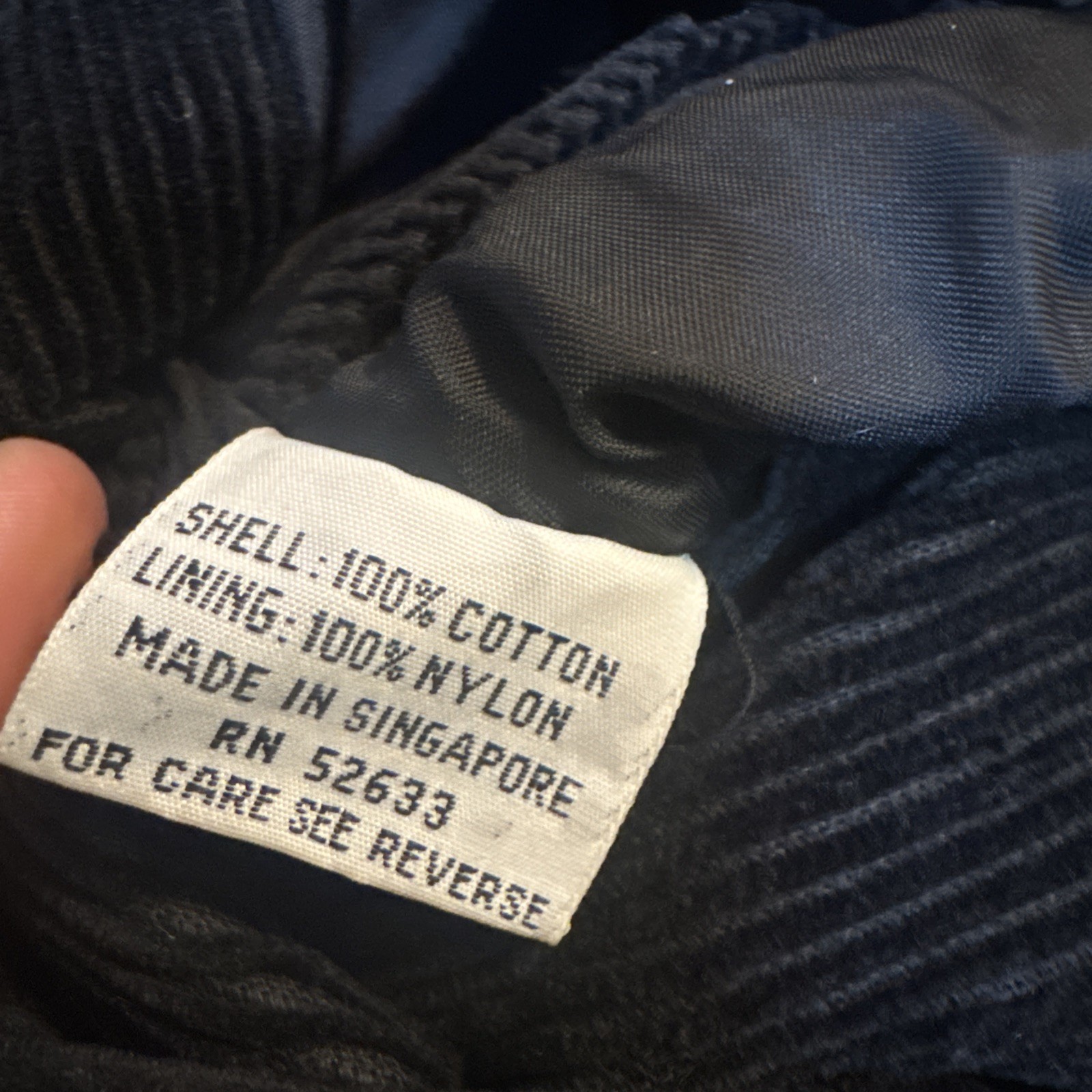 Vintage Hunter’s Glen Black Corduroy Blazer Women’s 12 Jacket RN52633 80s 90s