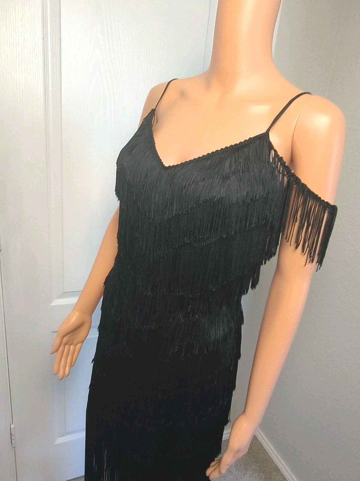 Vintage Fringe 80’s Flapper Sexy Party Dress Size 9/10 by TD4 Electra – DP32