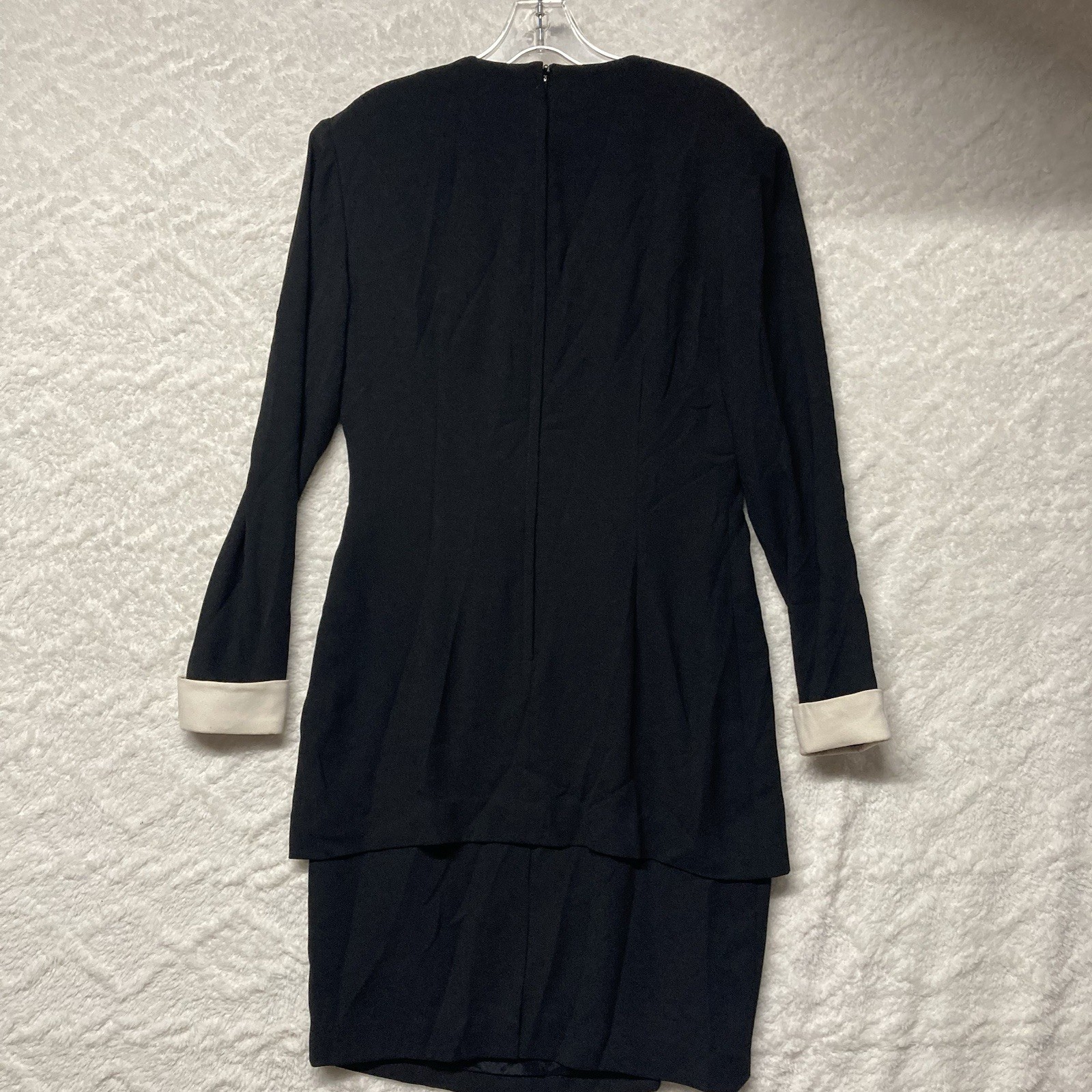 Vintage Yves Cossette Depeche Mode Dress sz4 Cameo Buttons Old Money Power Dress