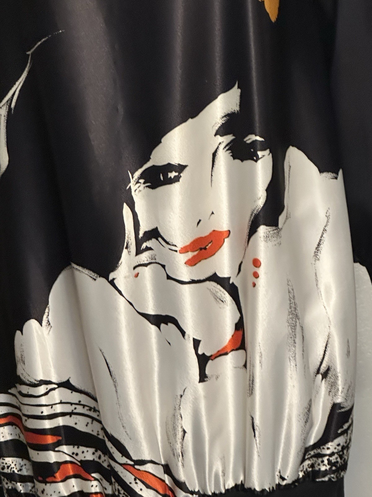 Vintage 80s On The Rocks California Retro Print Black Mini Tunic Dress sz.S-M