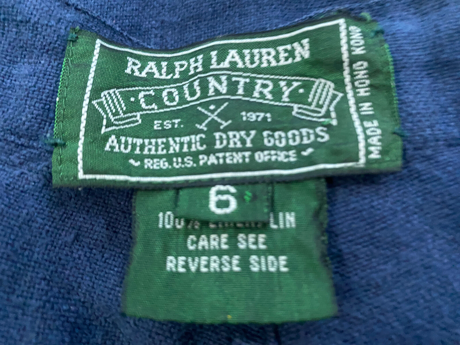 vintage Ralph Lauren COUNTRY womens LINEN Pants.High Waist/relaxed Fit.6 tall