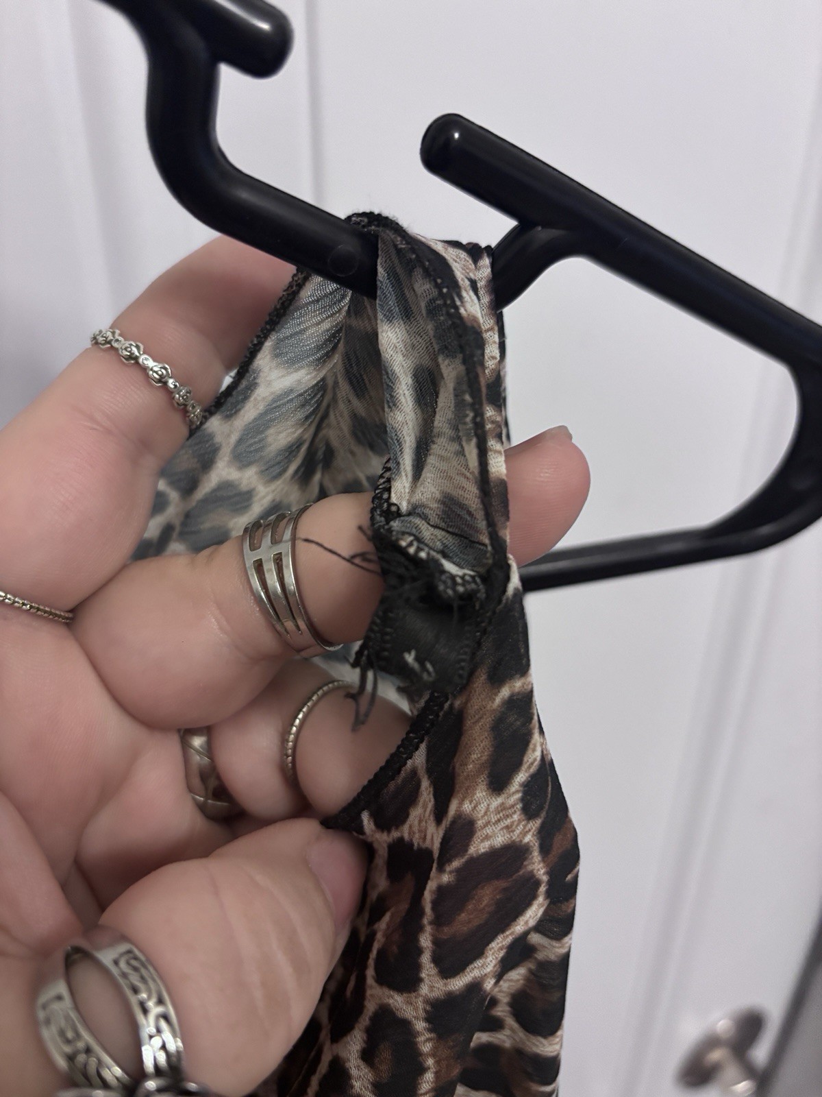 Vintage Original Baby Phat Sheer Leopard Poncho Top – Y2K Made in USA Rare