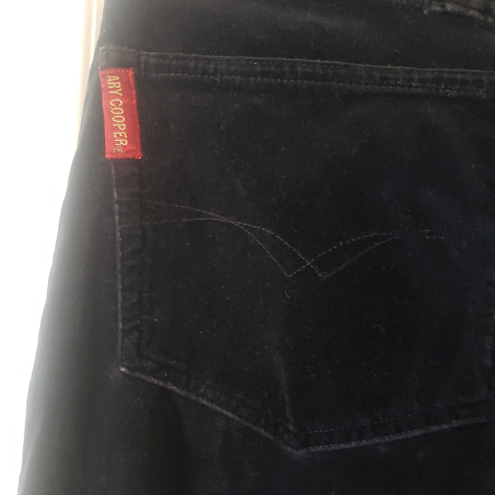 Vintage Ary Cooper Pants Women 11/12 Black Velvet 80’s 90s High Waisted
