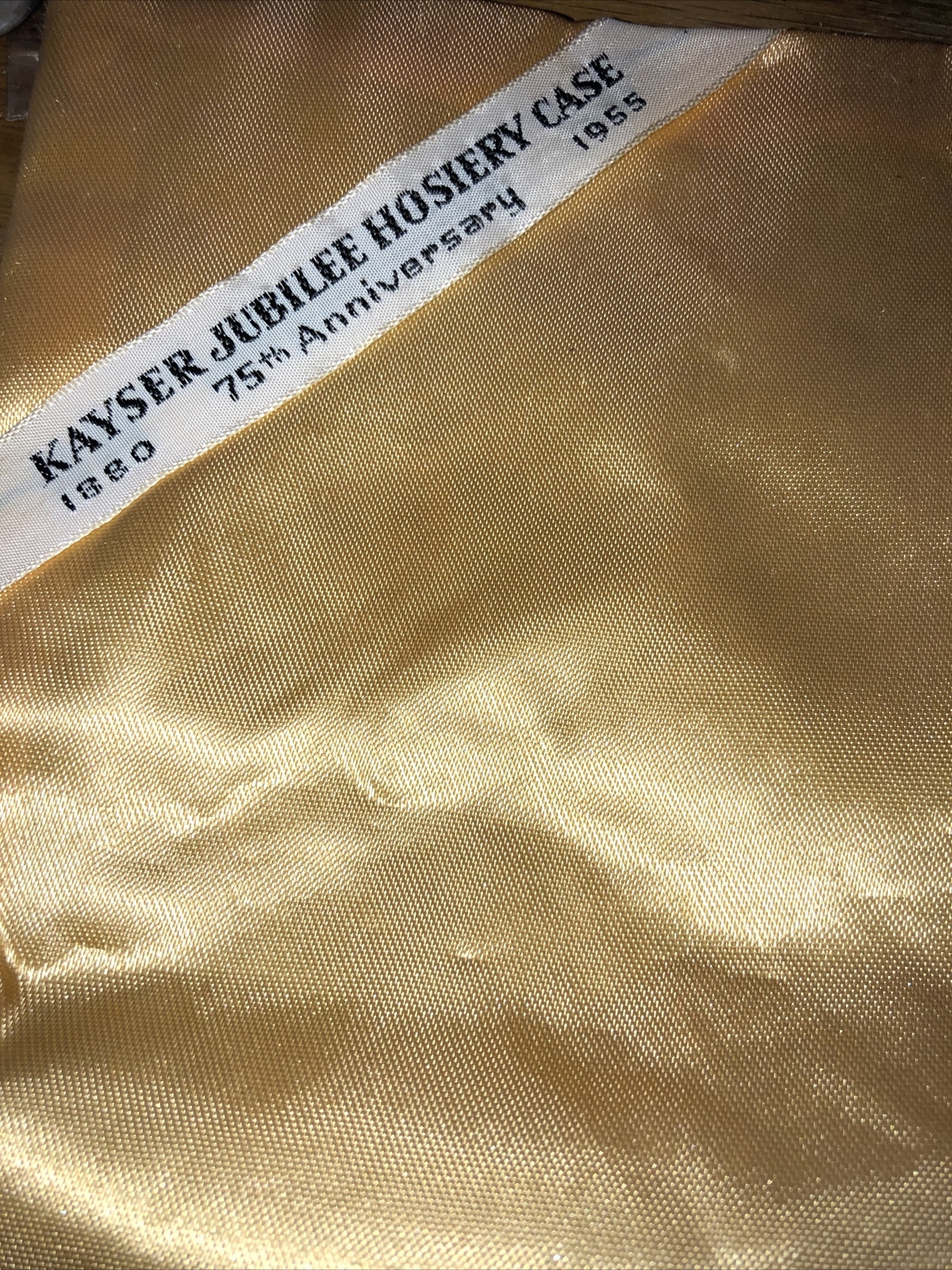 KAYSER Jubilee Hosiery Case Vintage Nylon Stocking Holder 75th Anniv 1880-1955