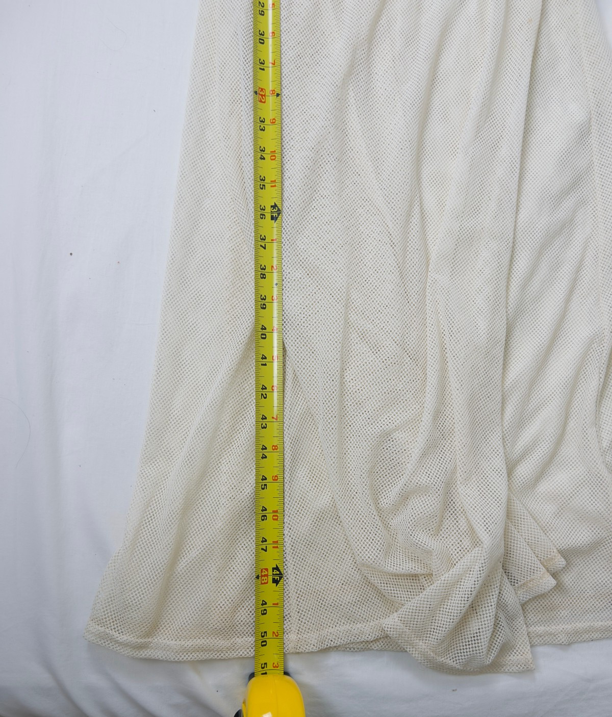 Vintage 90s Beth Schaeffer Wrap Dress Sz M White Maxi Mesh Sheer Festival Party