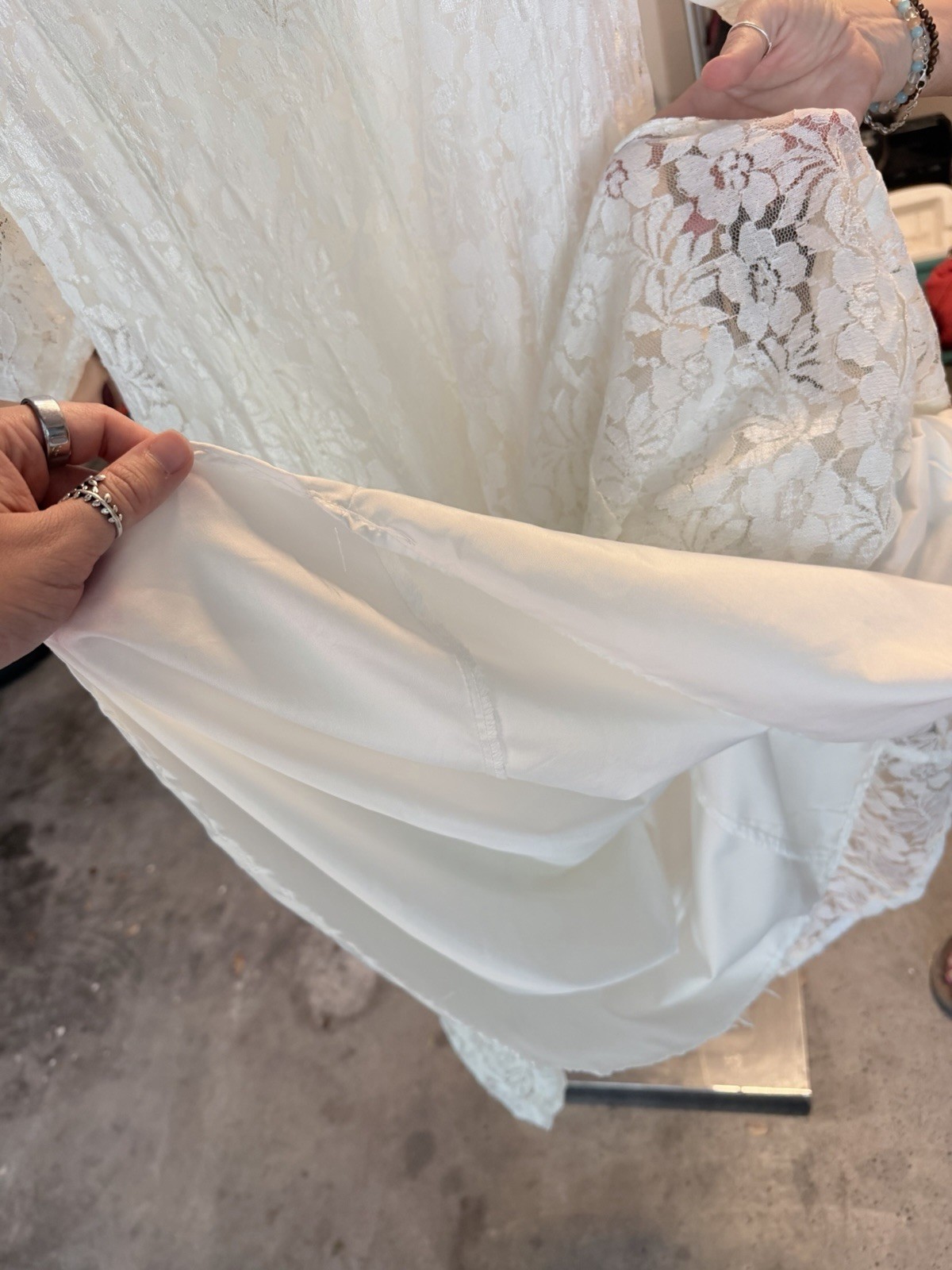 Vintage 80’s Starina white lace dress (cottagecore, boho, bridal, floral)