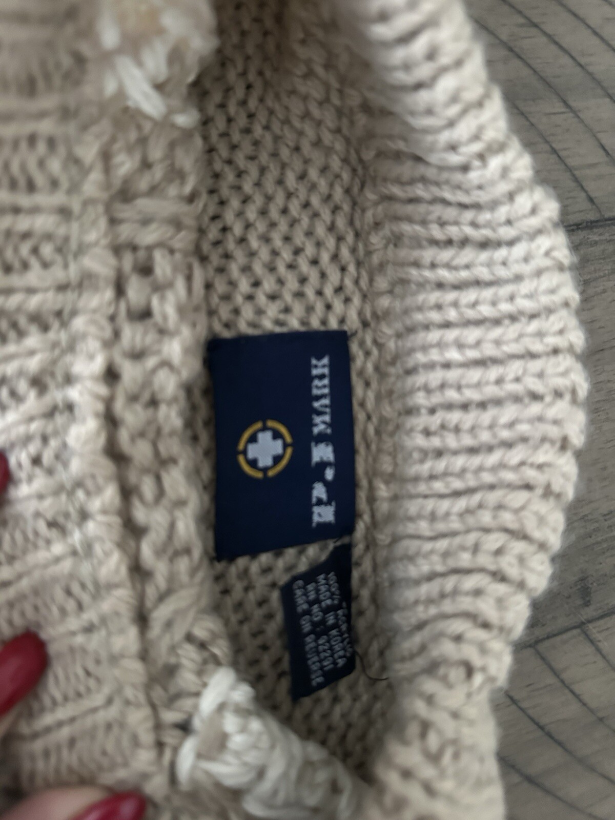 Cozy up in this charming pre-loved oversized Grandmom sweater!