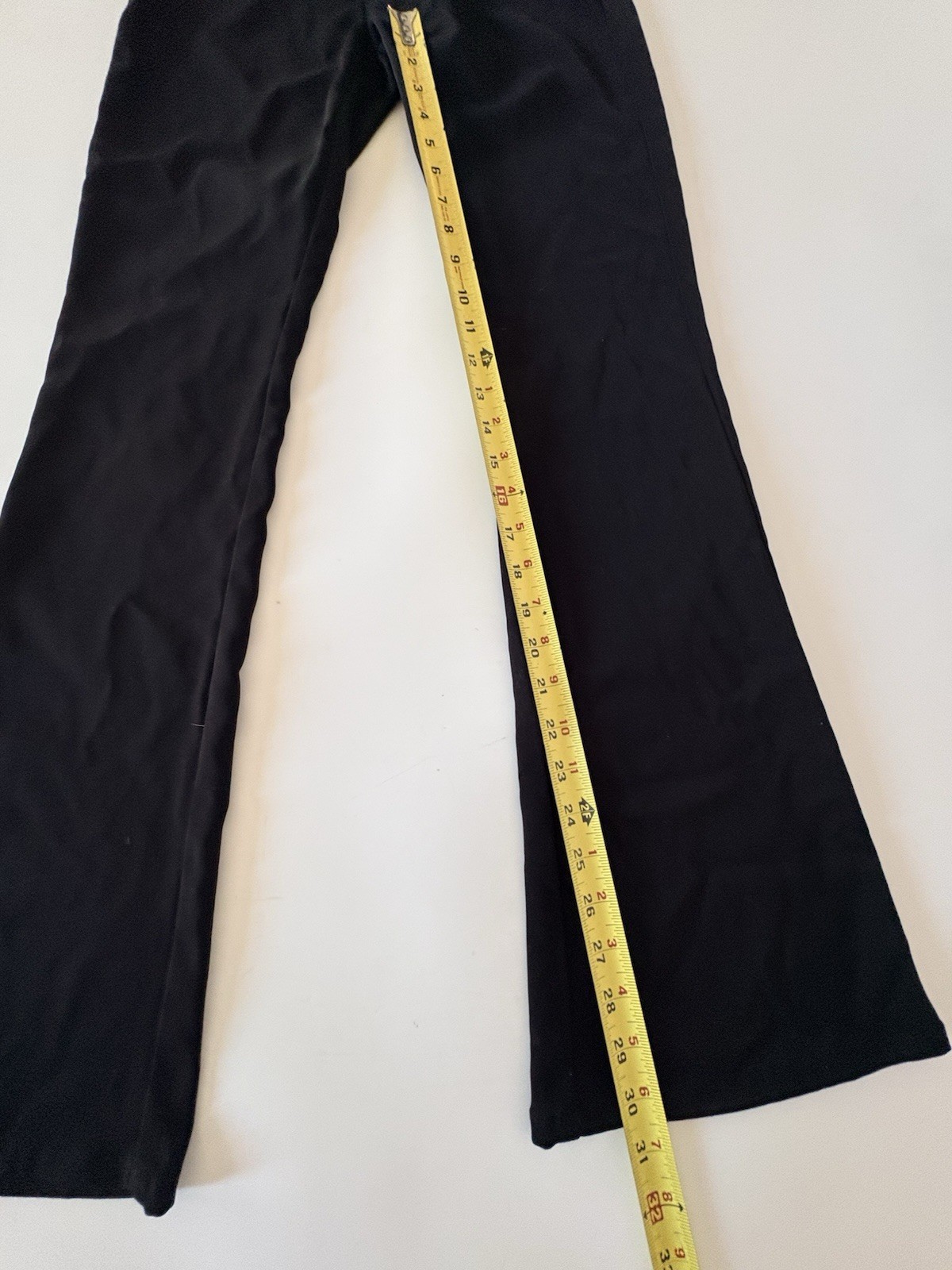 Vintage Womens Bootcut Pants Size 1 Juniors LEI Black Poly Trousers