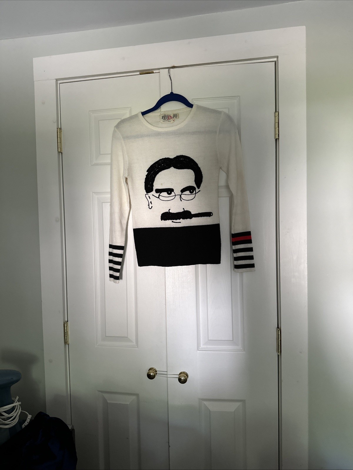 60s 70s Grouch Marx Knit Pullover Sweater Pronto Collectible Acrylic size M