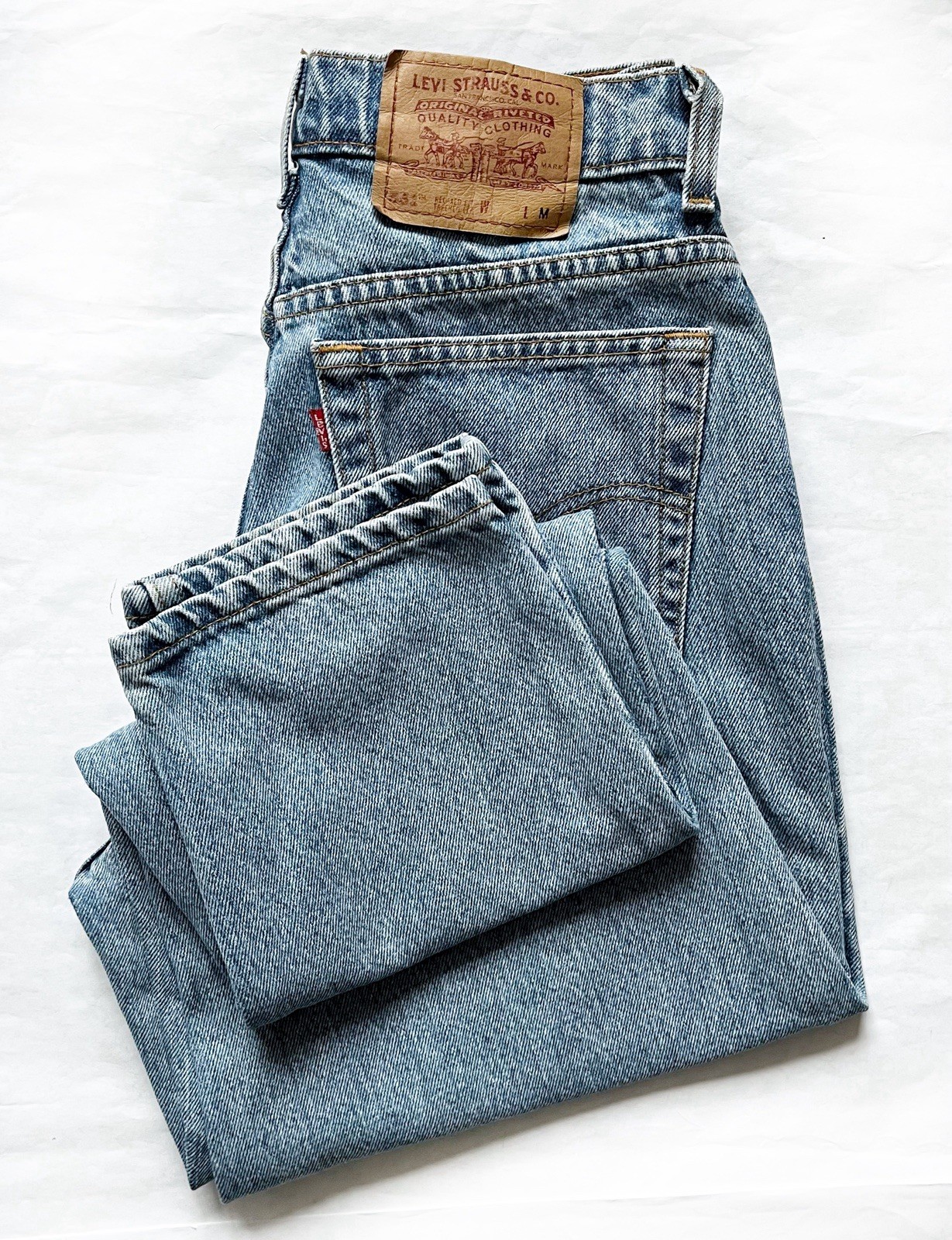 【VTG】1996 Levi’s 551 Relaxed Tapered Jeans 🇺🇸USA Made Women’s 12 PET Fit 29×27