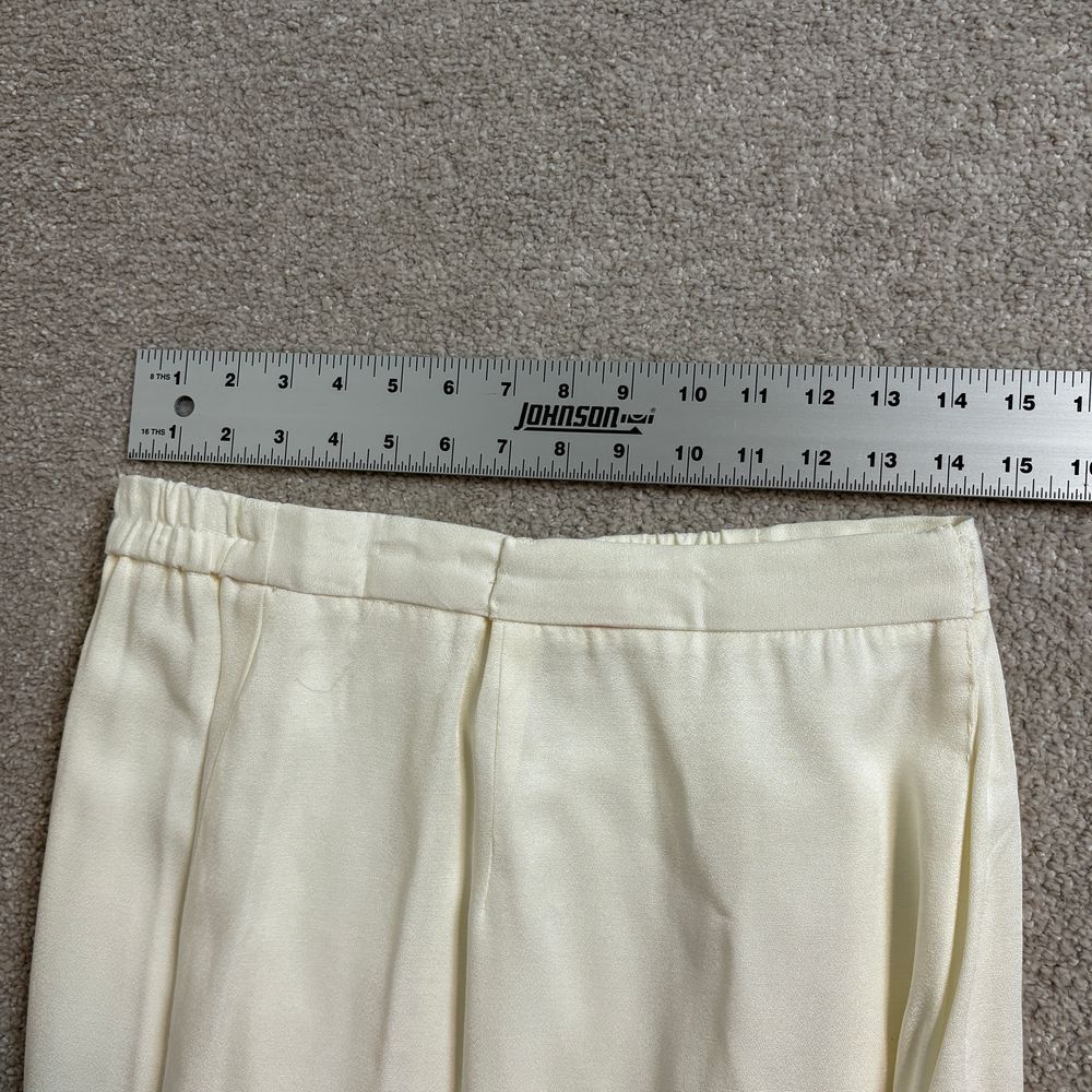 Michael Marcella Ltd Vintage beige Midi elastic waist Skirt High Rise Size 16