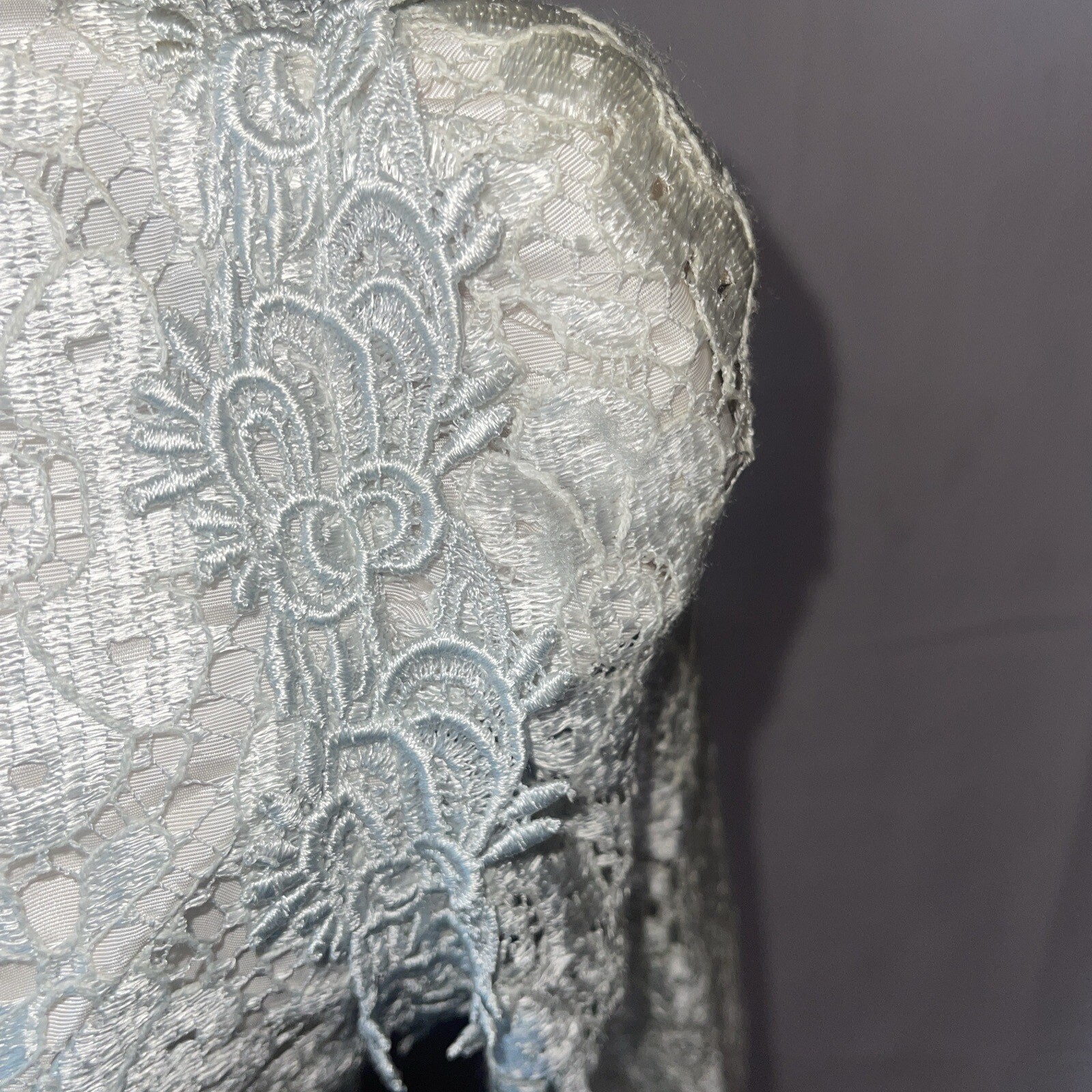 VTG Cachet By Bari Protas Layered Lace Top Jacket Size 5-6 Victorian STUNNING