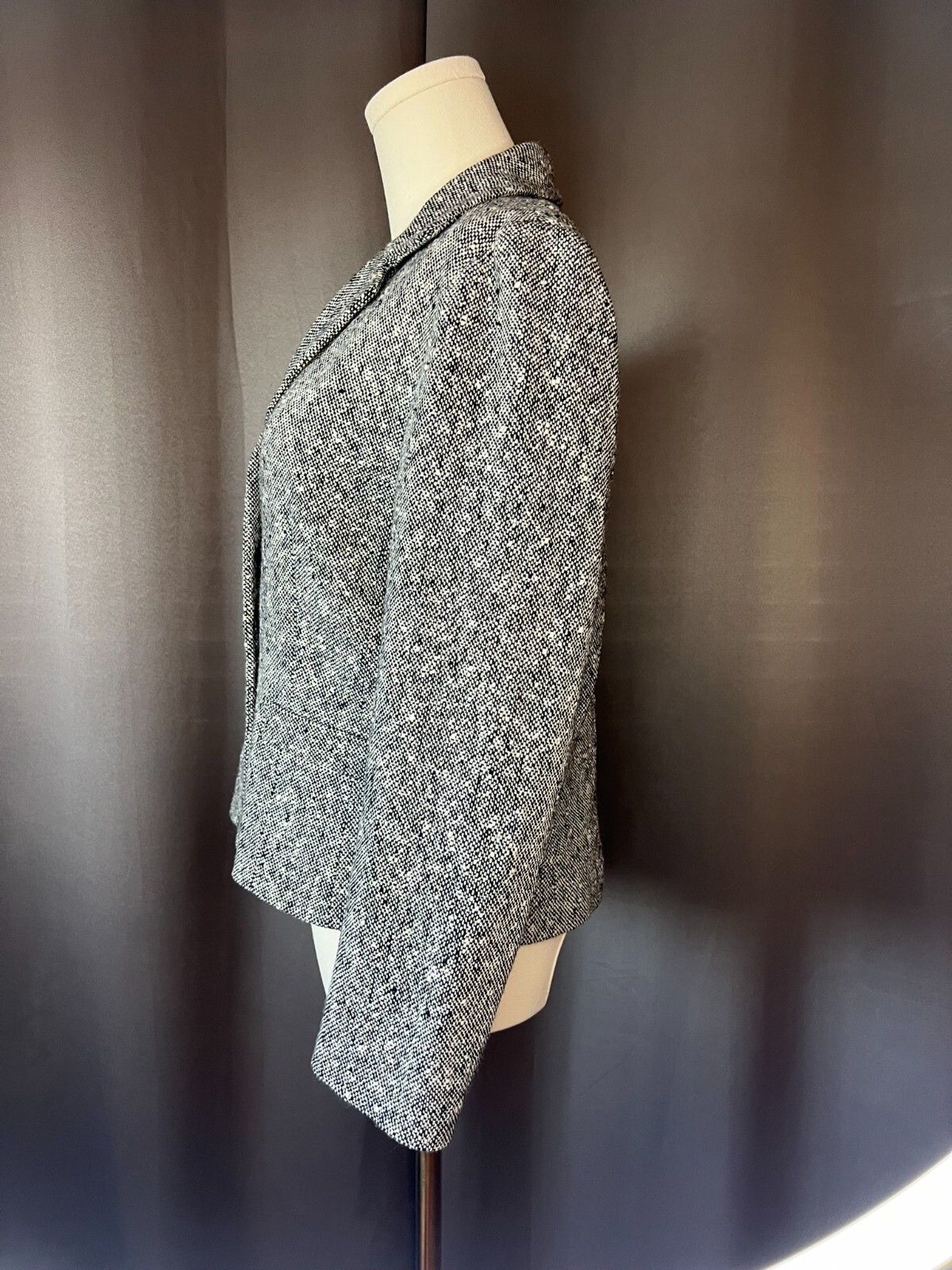 French Philippe Adec Vintage Women’s Fitted Crop Wool Blazer Beautiful Condition