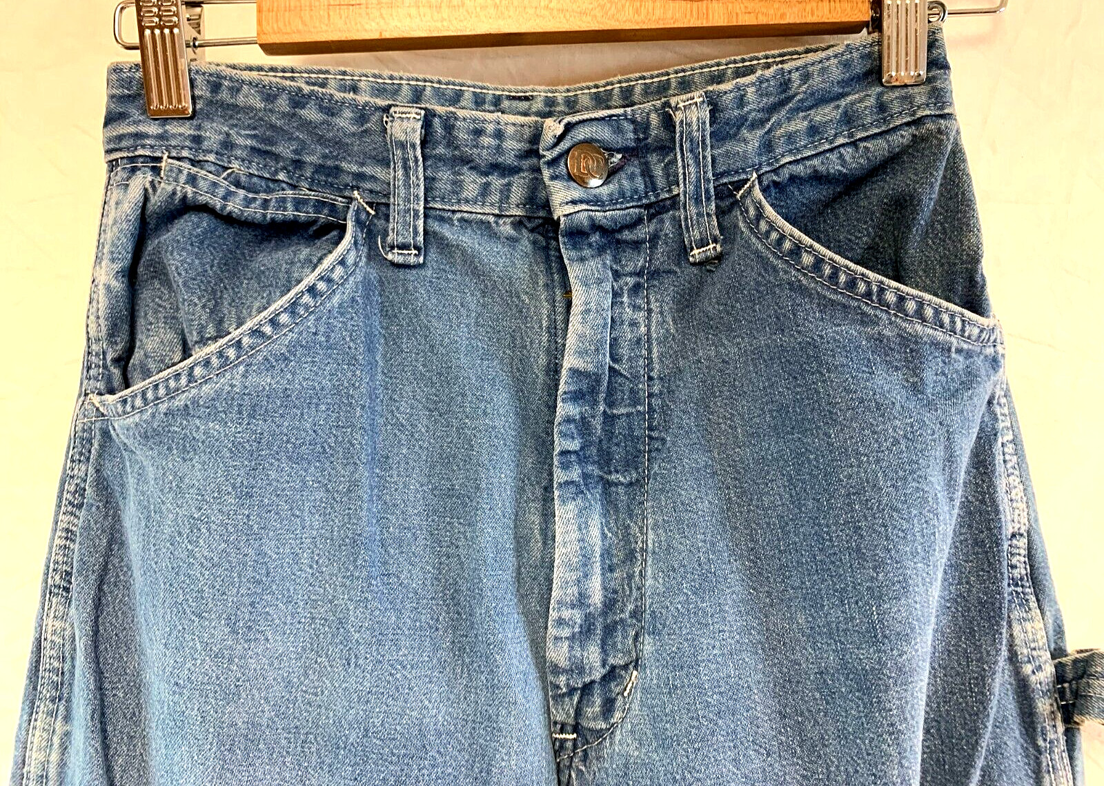 Vintage 1970’s DEE CEE Demin Blue Jeans Mom High Rise Workwear Painters Pants