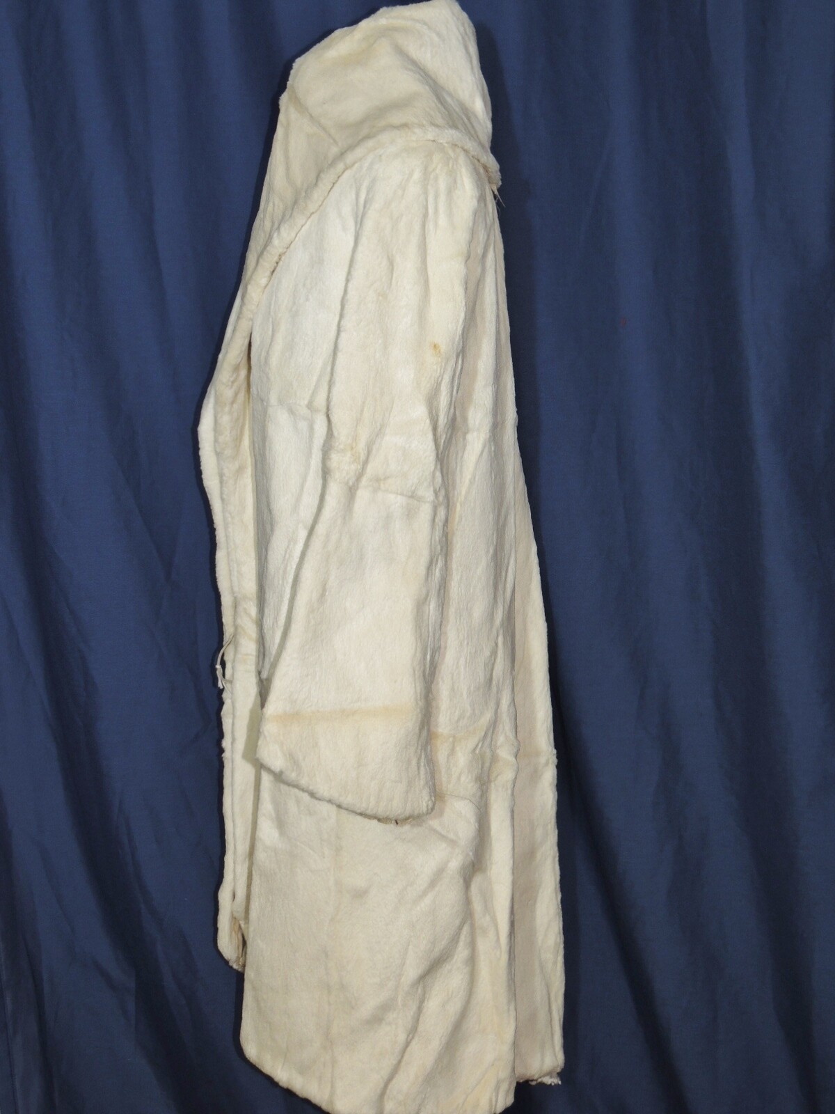 Gorgeous 1920 – 1930’s Art Deco Sheared Ermine ? White Fur Flapper Coat SM