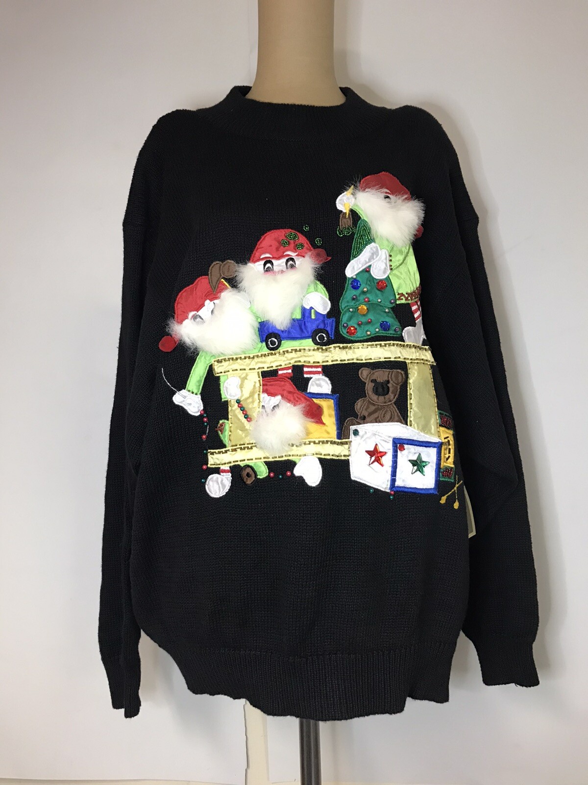 vintage just for women sears christmas sweater 3X
