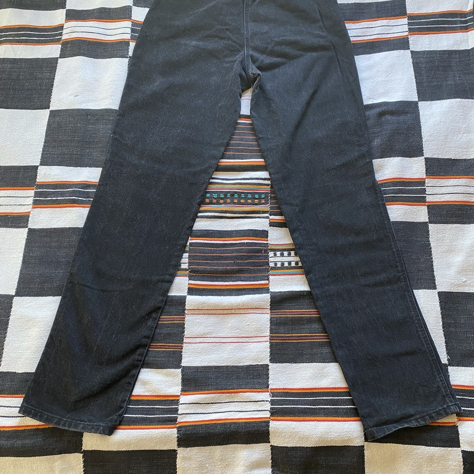 Vintage Wrangler High Rise Bareback Black Jeans. Size 26/34. Western Wear. USA.