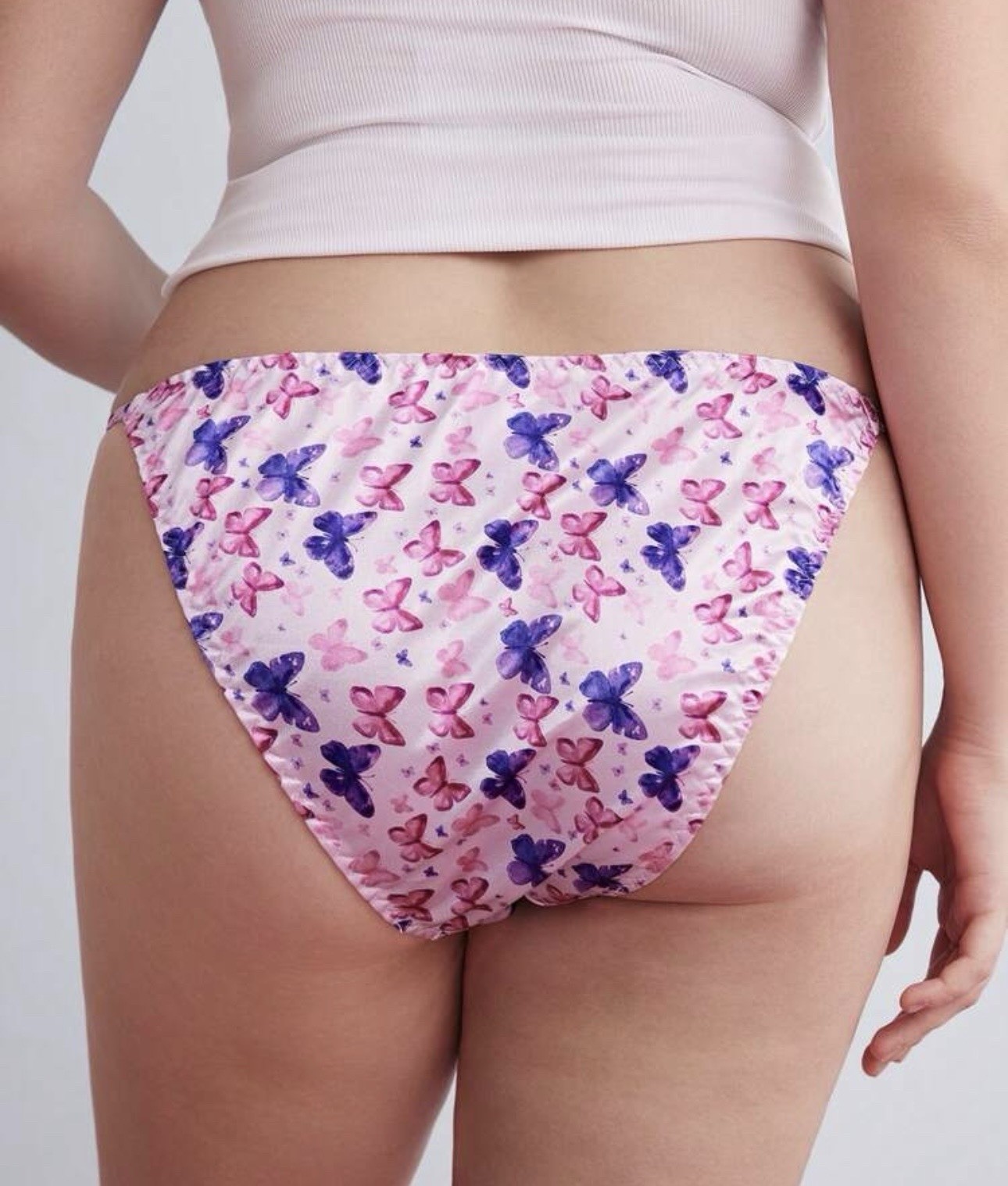 VTG 90’s Style Satin Polyester String Bikini Butterfly 🦋 Panties PLUS 1XL NEW