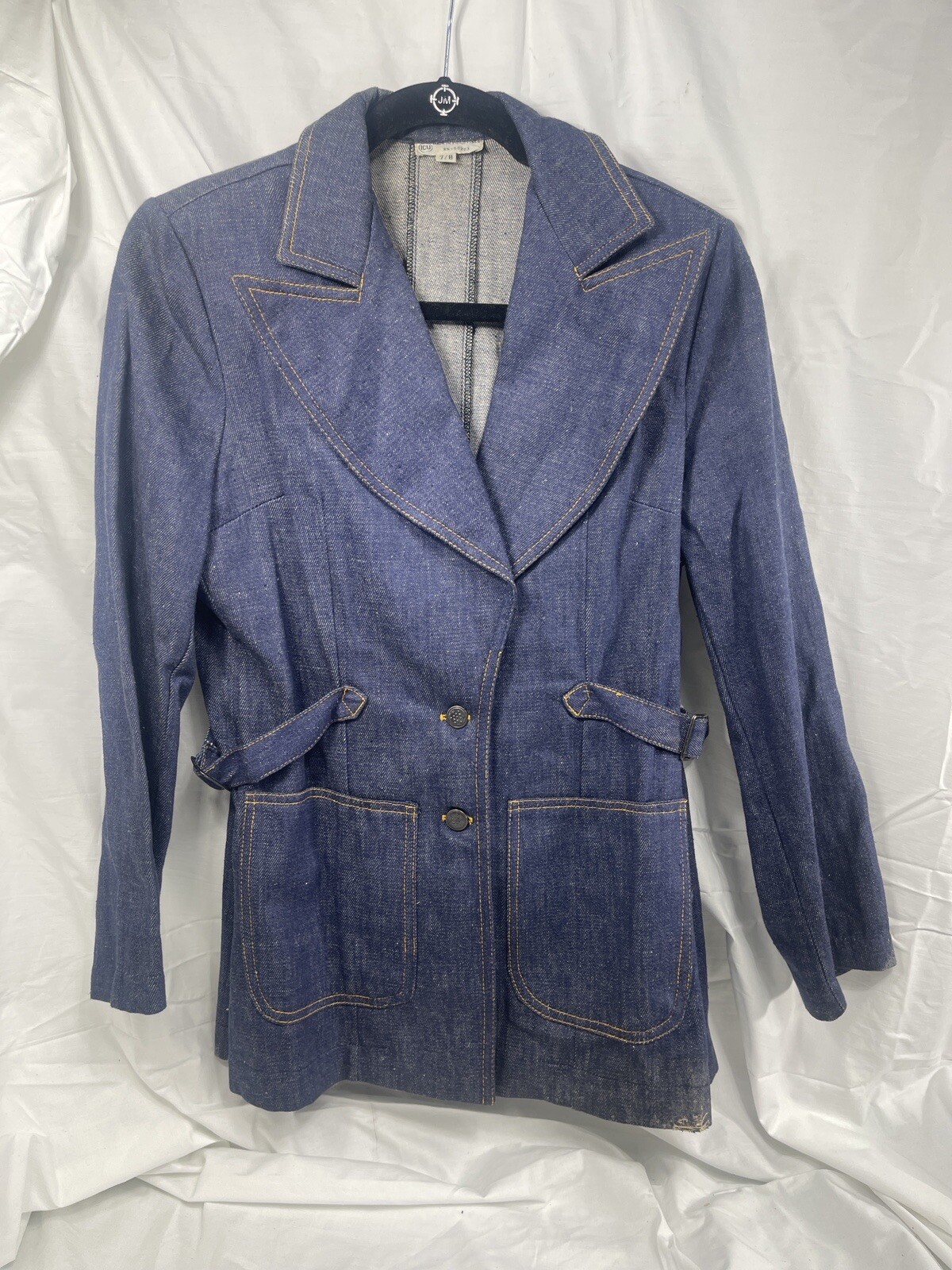 Vintage 1970s Women’s Denim Blazer Made In Philippines See Details Size 7/8