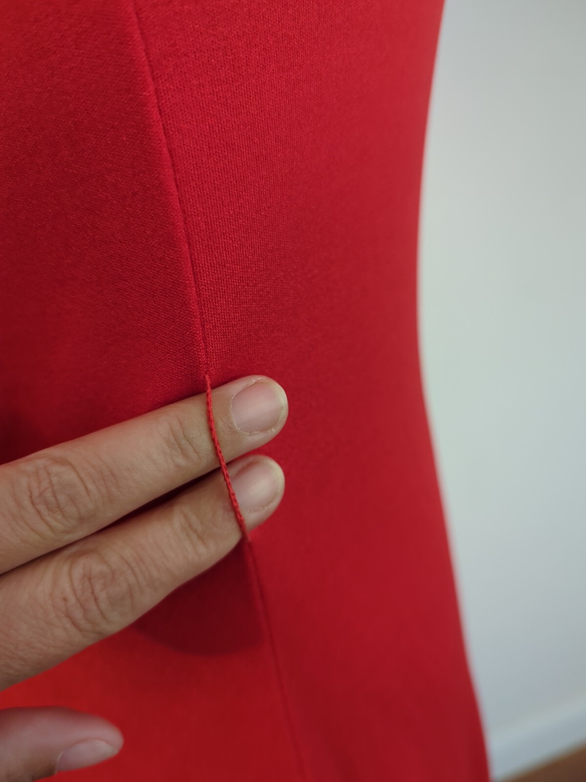 VINTAGE 70s Dress RED XXS-XS fits AU 6-8