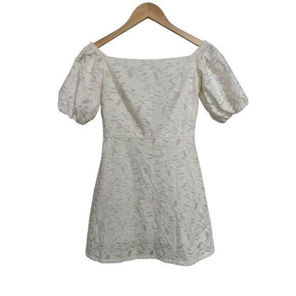 & Other Stories Paris Atelier Off Shoulder Balloon Sleeve Mini Dress Women 2 EUC