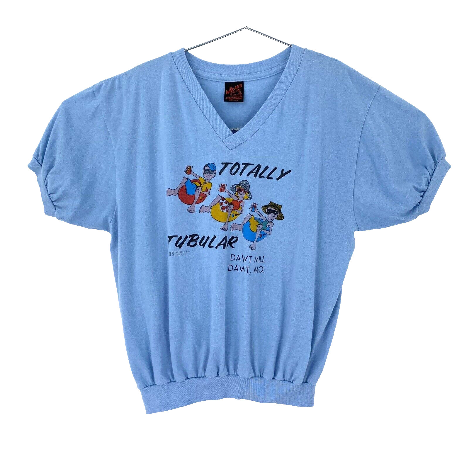 Women’s XL 1970s-1980s Vintage Dawt Mill Missouri Wizard of the Hills T Shirt