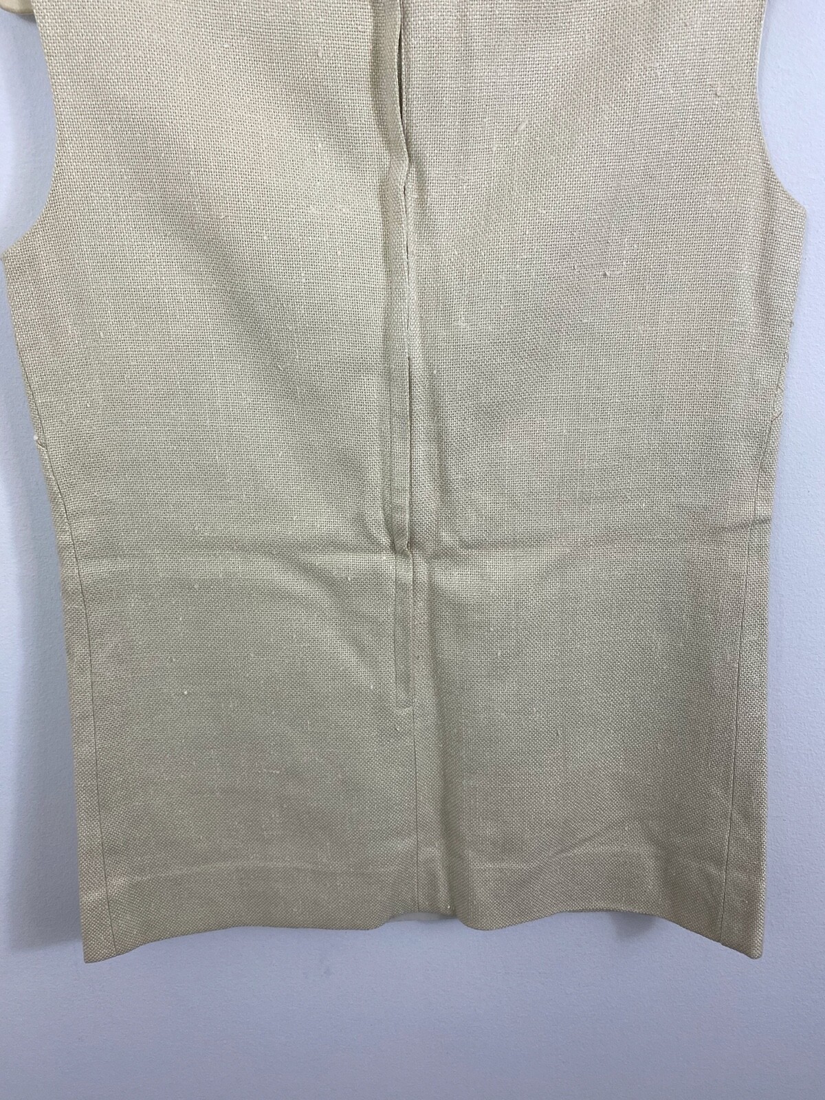 Vintage Anjac Fashion Styled by Jack Needleman Shift Tunic Pockets Burlap Linen