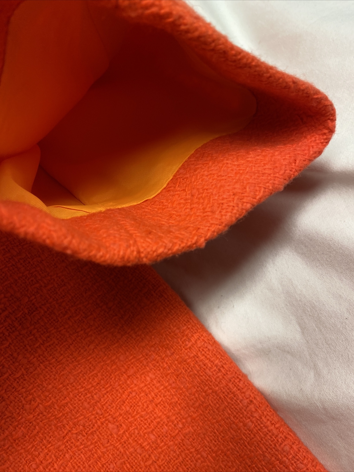 Vintage 60s Neon Grapefruit Pinkish Orange Color Bettijean Womens L/XL Mod