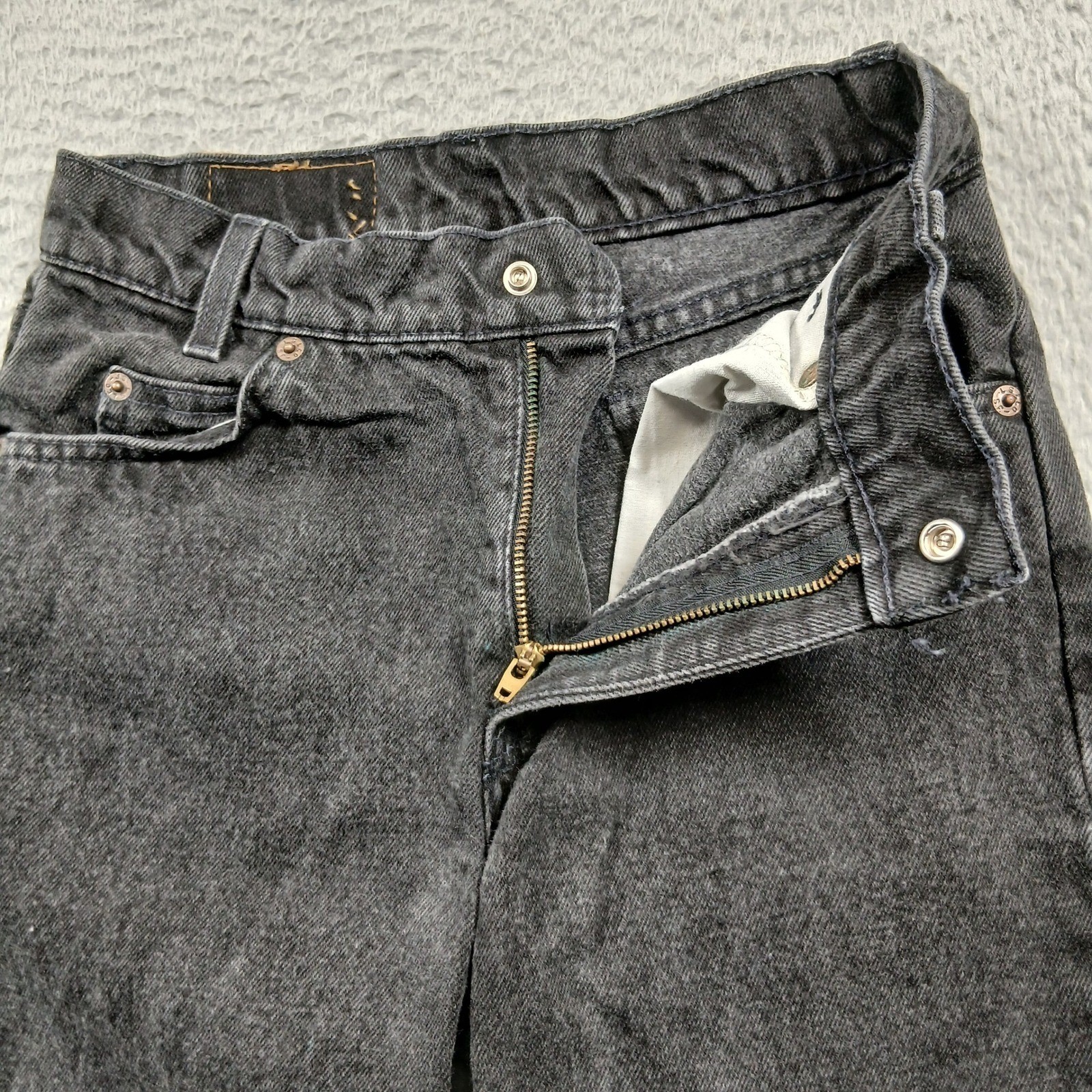 Vintage Levi’s 550 Orange Tab Made in USA Black Jeans Women’s 14 27×27 EUC