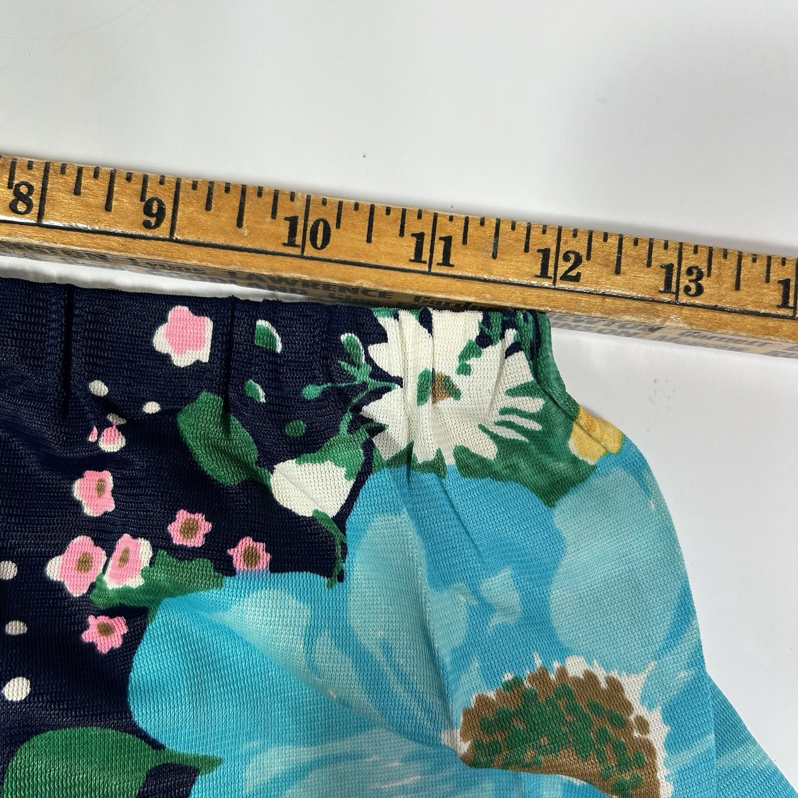 NWT Vtg 60s PARADE NY 2pc Set Multi Floral Button Up Top & Wide Leg Pants Sz 14