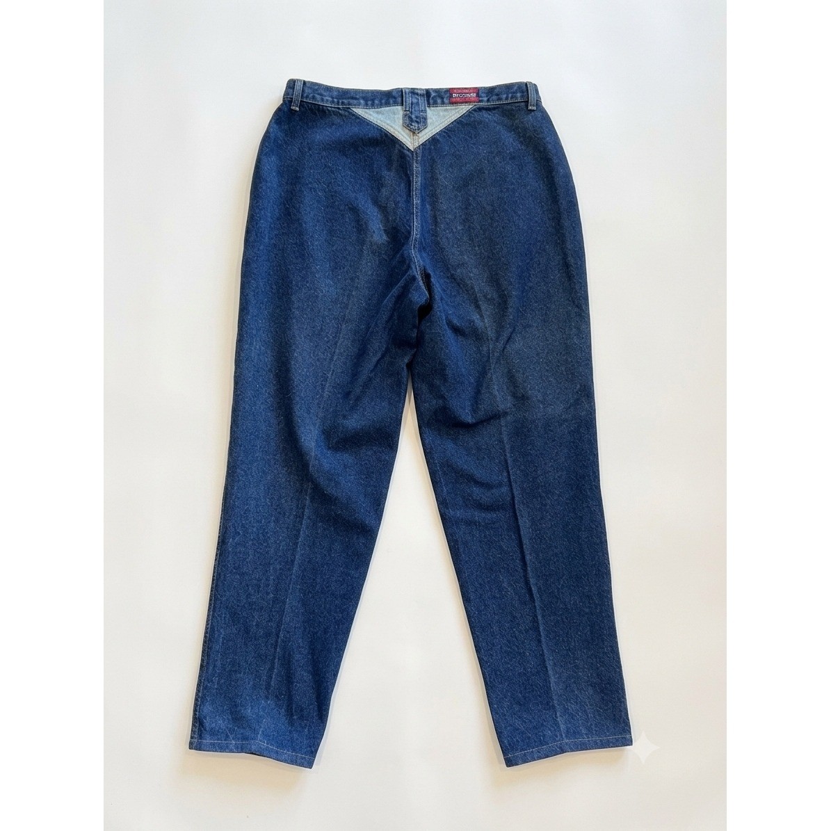 Vintage Rockies High Waisted Western Jeans Dark Wash Tapered Leg 19/20 38 x 36
