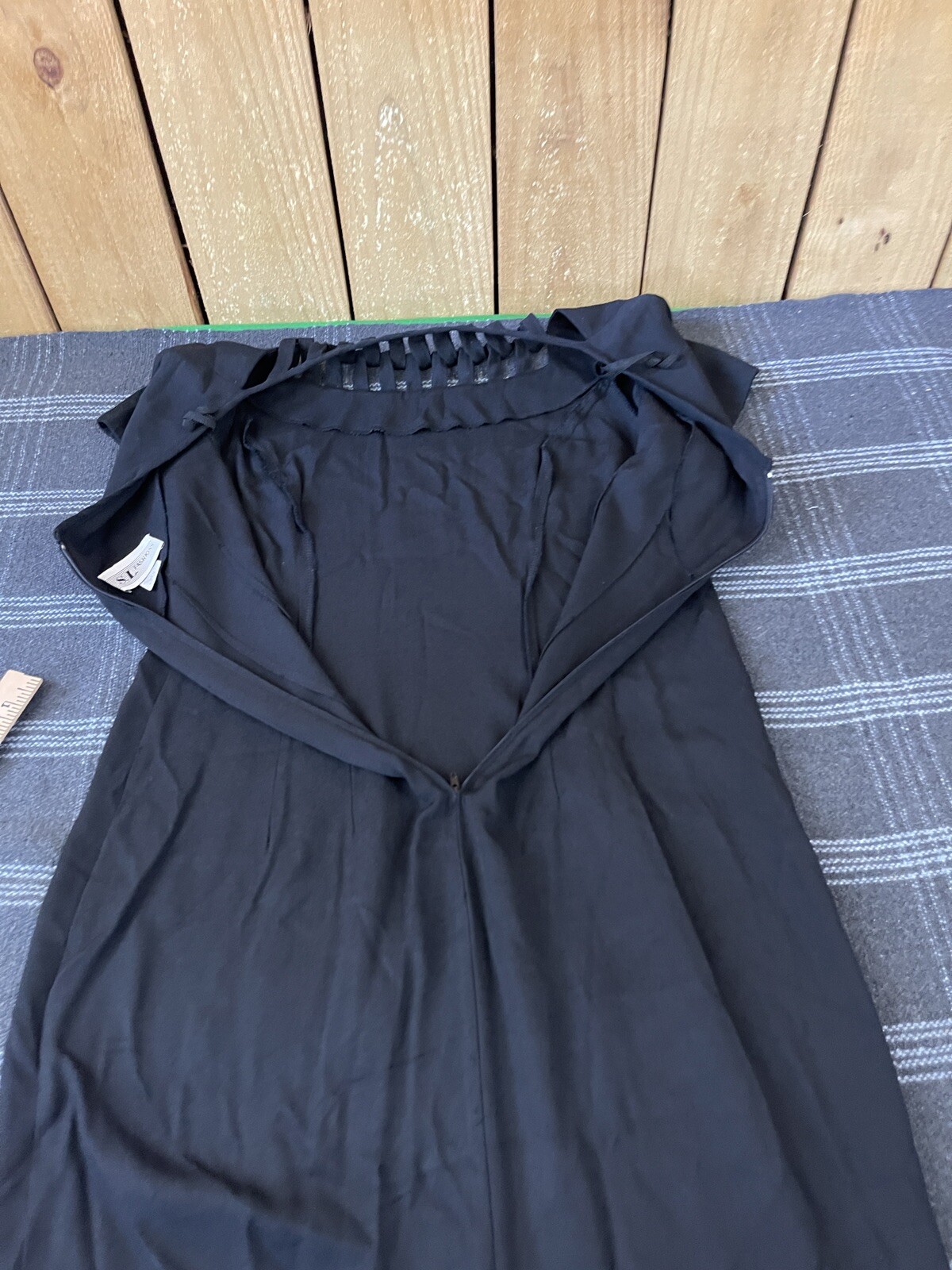 VTG 90s SL Fashions Black Maxi Dress Size 14 Formal Party Made USA