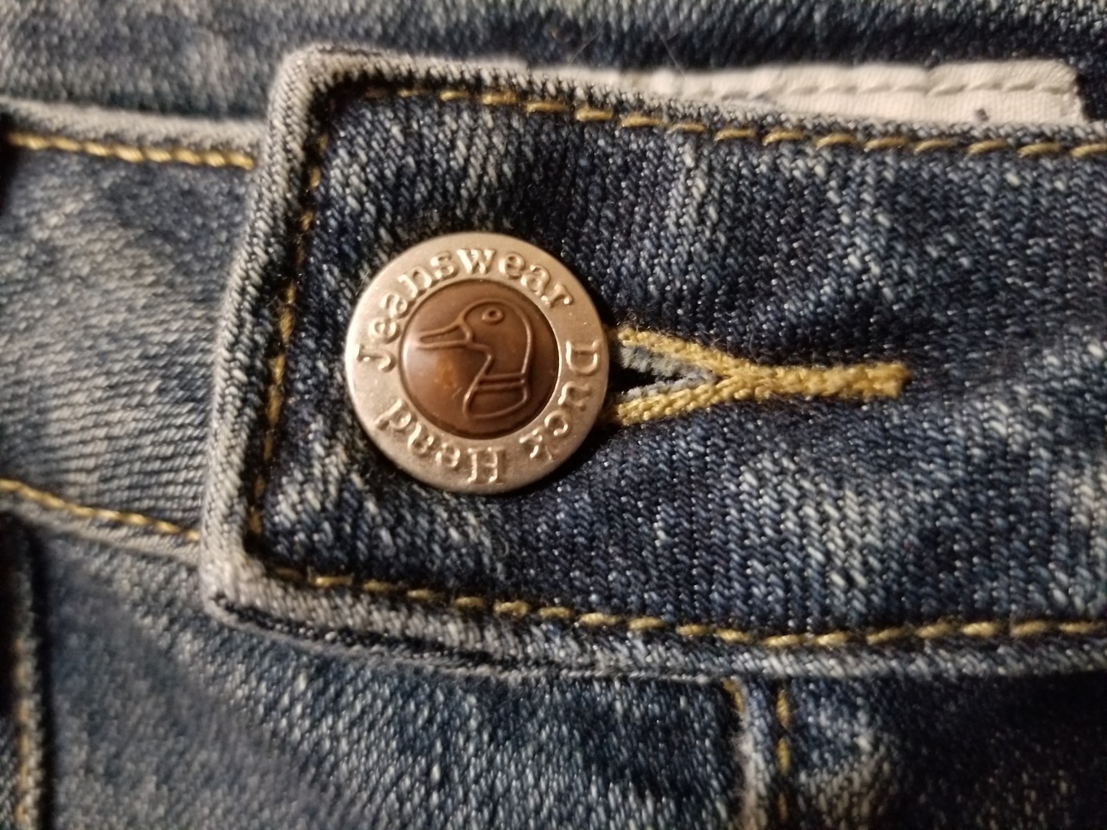 Vintage 90’s Duckhead Size 10P Blue Jeans Denim Pants Dark Wash Cotton Spandex
