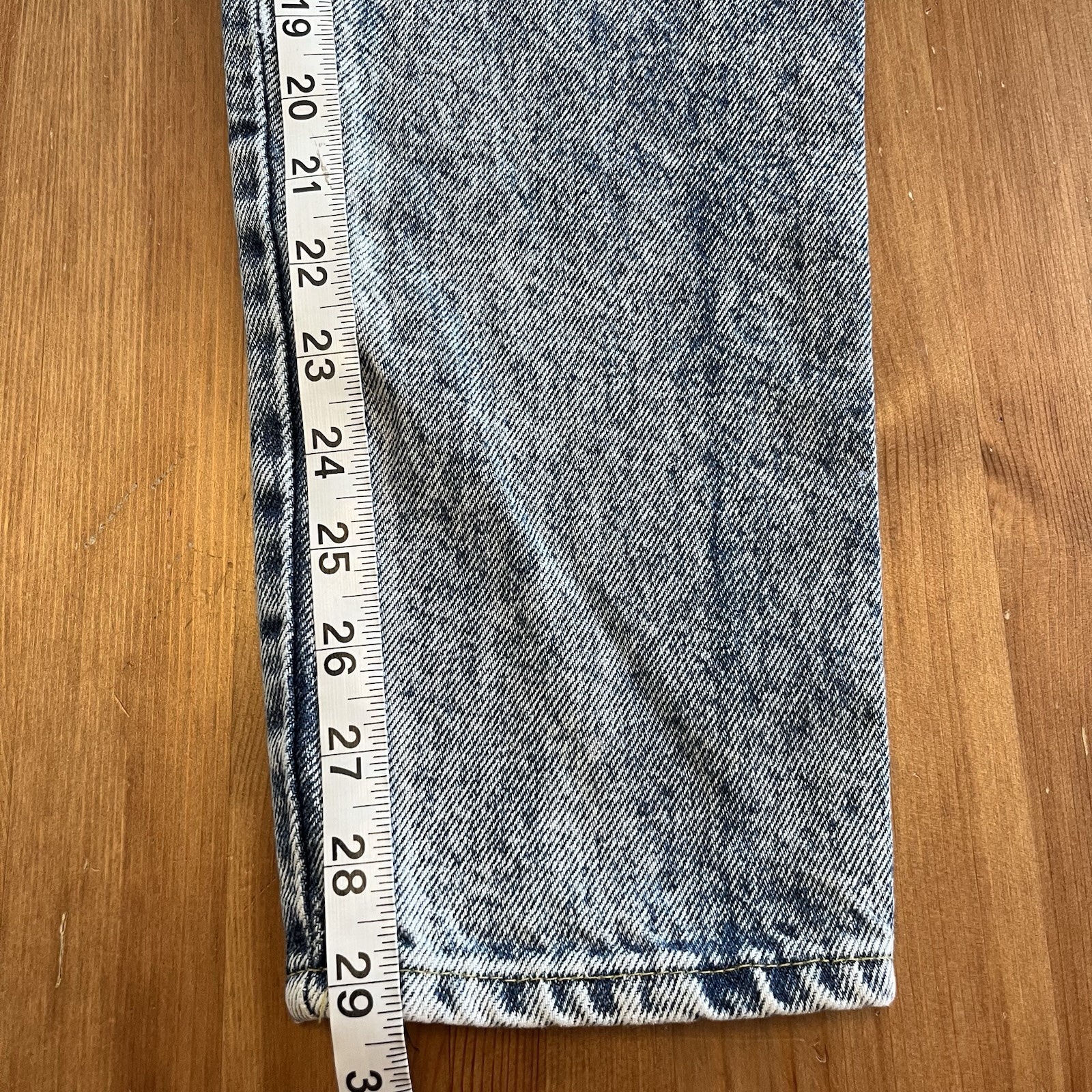 Vintage 80’s Women’s Jeans Acid Wash High Waisted Tapered 26 Waist Made In USA