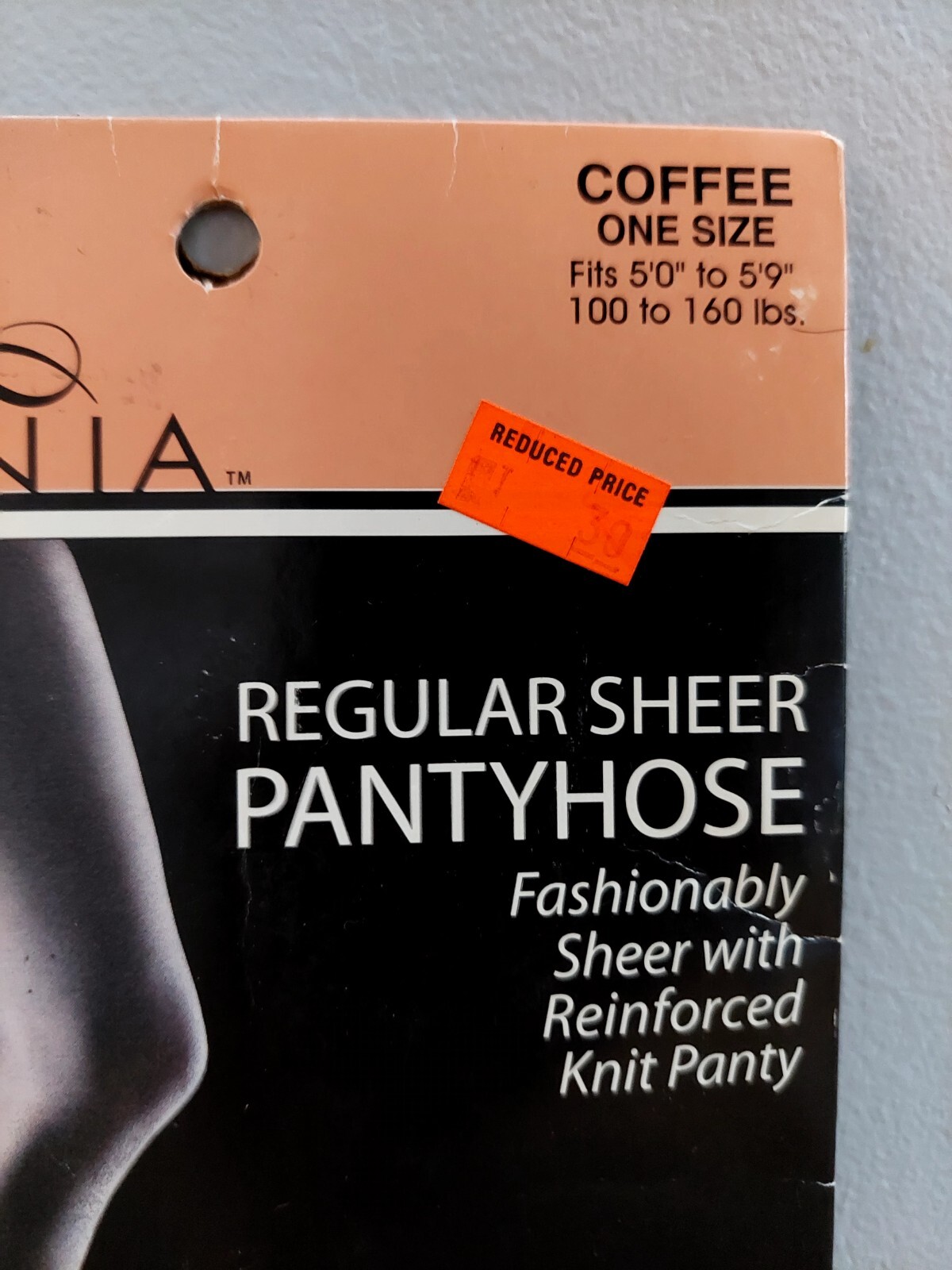 Vintage Pantyhose Ravinia Regular Sheer Rare Color Coffee One Size BDR4