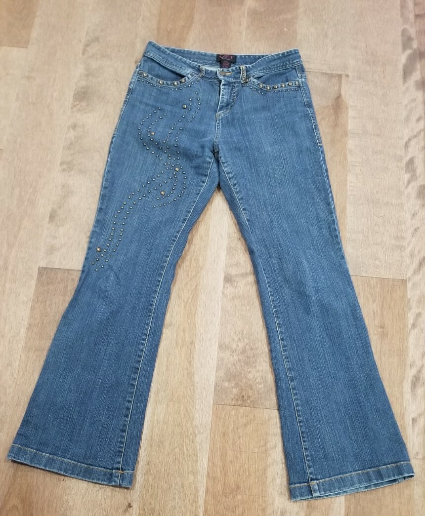 VS2 Vakko Vintage Western Rodeo Denim Jeans Studded Size 6