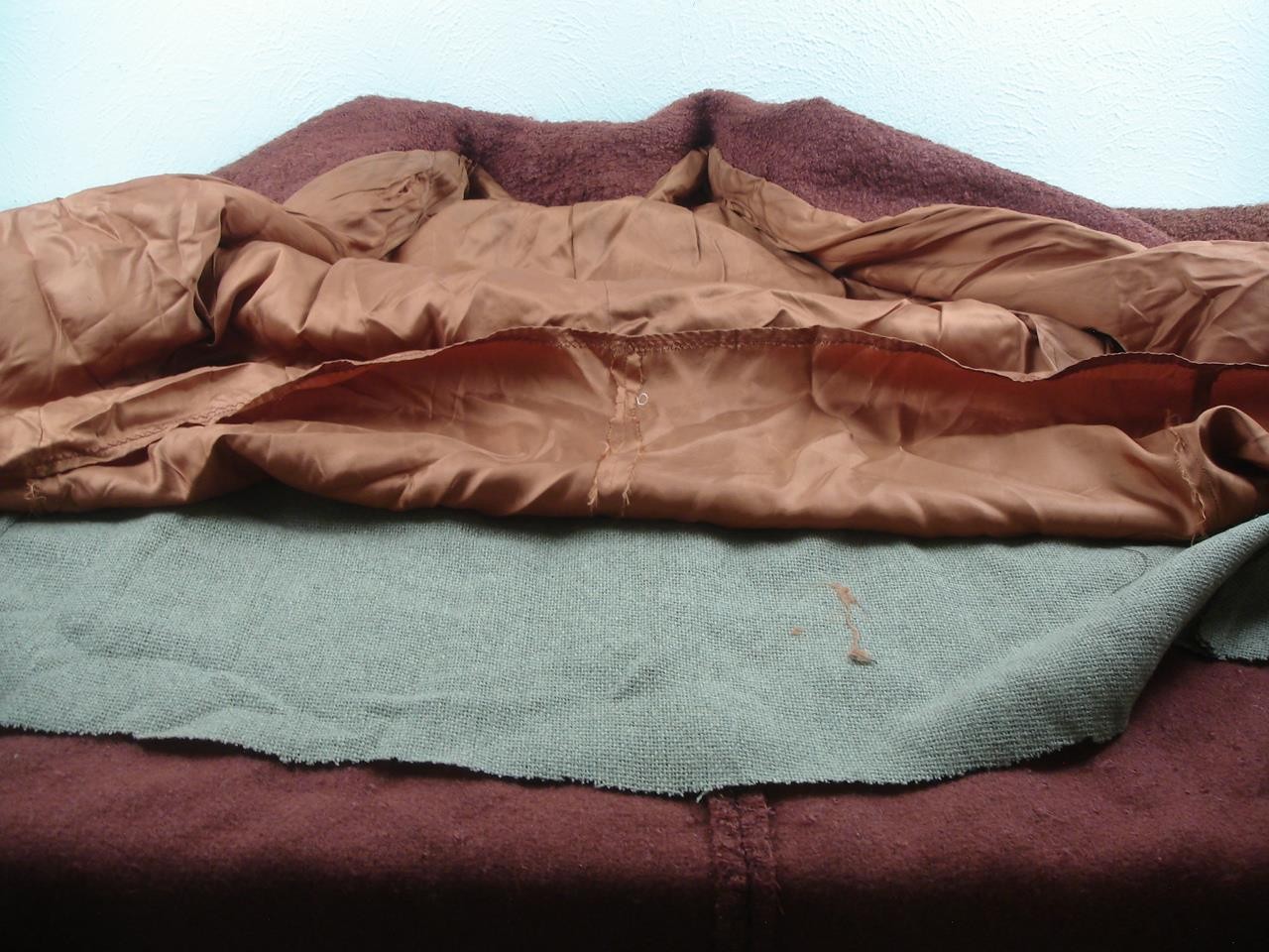 Womens L XL Vtg 1940’s Joseph Stein Maraja Heavy Nubby Wool Coat Double Breasted