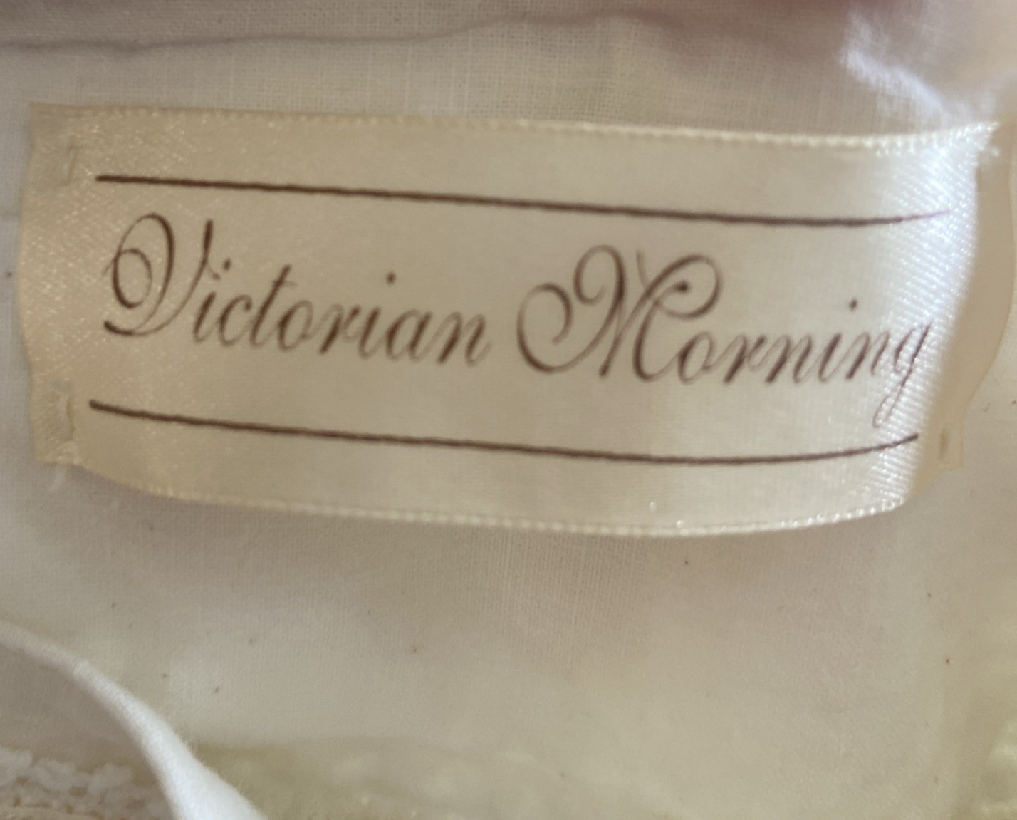 Victorian Morning Lg Cottagecore Lace trim Nightgown/dress Flowy 100%cotton