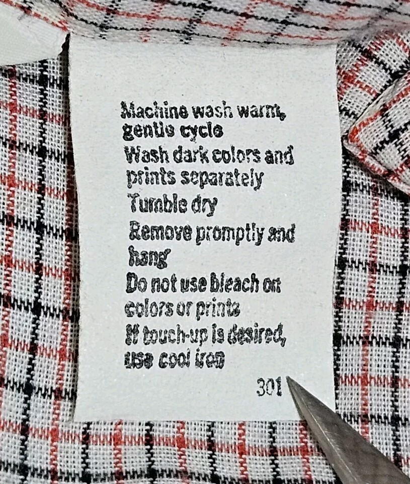 Vintage Ship N Shore Plaid Western Blouse Womens 12 Button-Up Red Black White