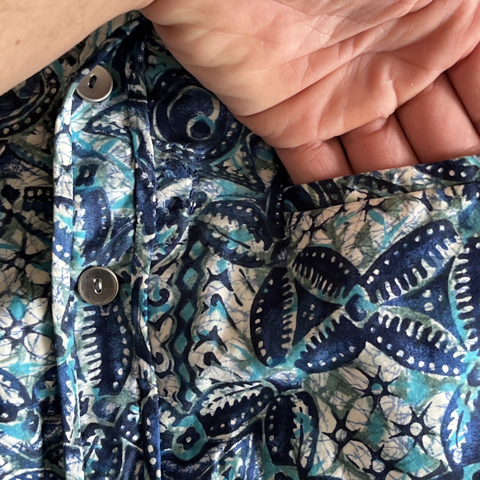 1950s Vintage Women S Robin’s For Iolani Aloha Shirt Repaired Selvedge Rayon