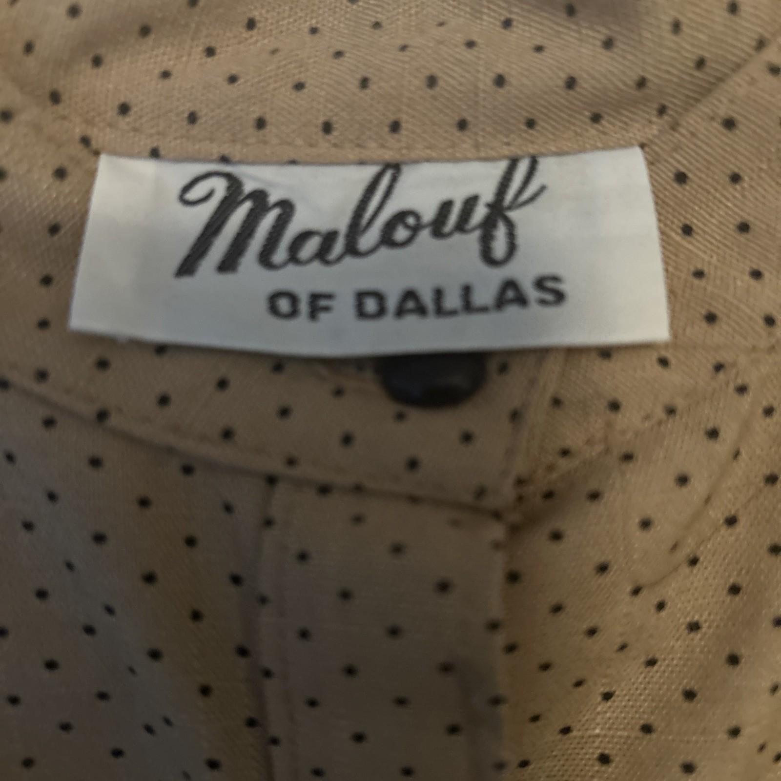 Vintage 1950-1970s Polka For Shift Dress By Malouf Of Dallas Pin Up Size 12