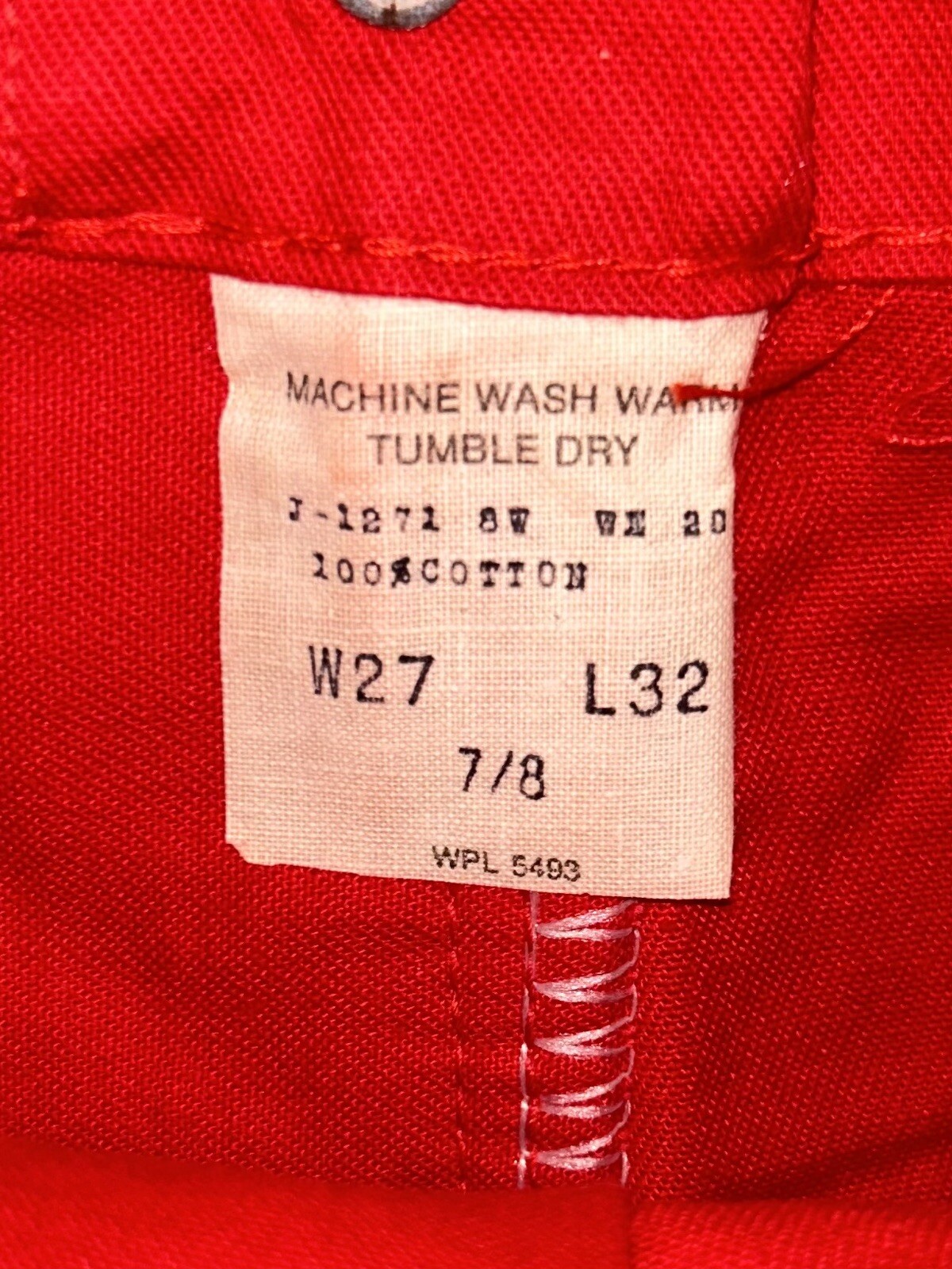 Vintage 1980’s Washington Deecee Jeans, Deadstock NWT, Size 27×32